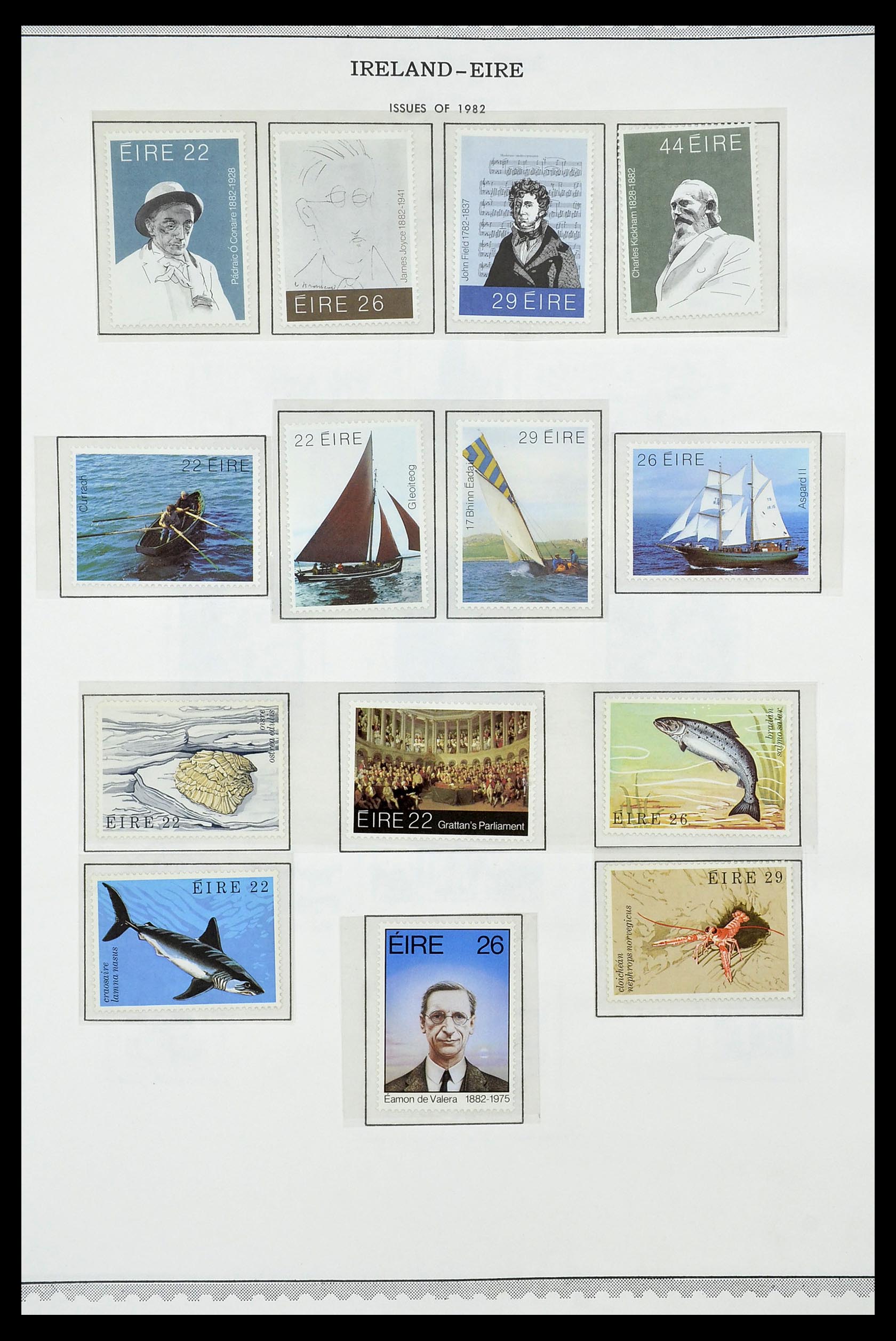 34240 037 - Postzegelverzameling 34240 Ierland 1922-2002.