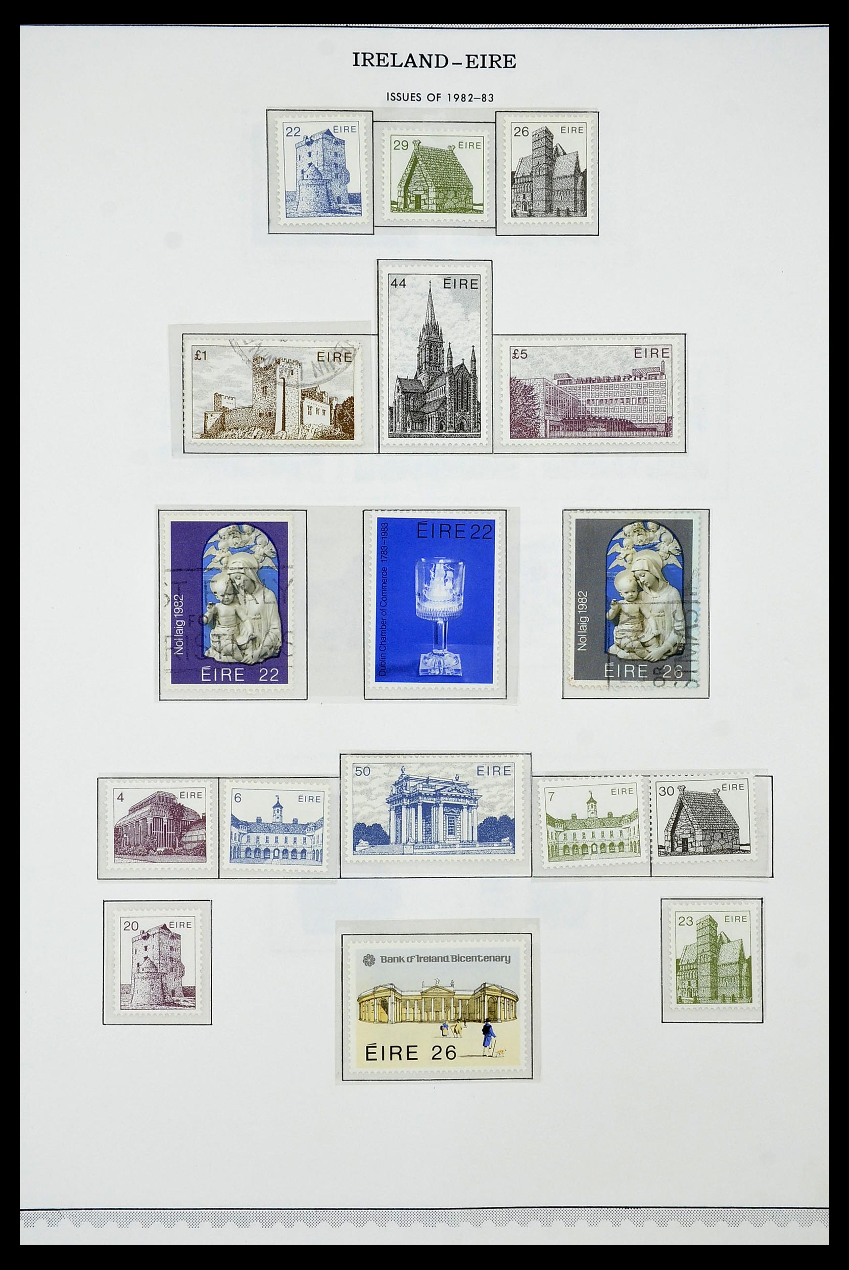 34240 038 - Postzegelverzameling 34240 Ierland 1922-2002.
