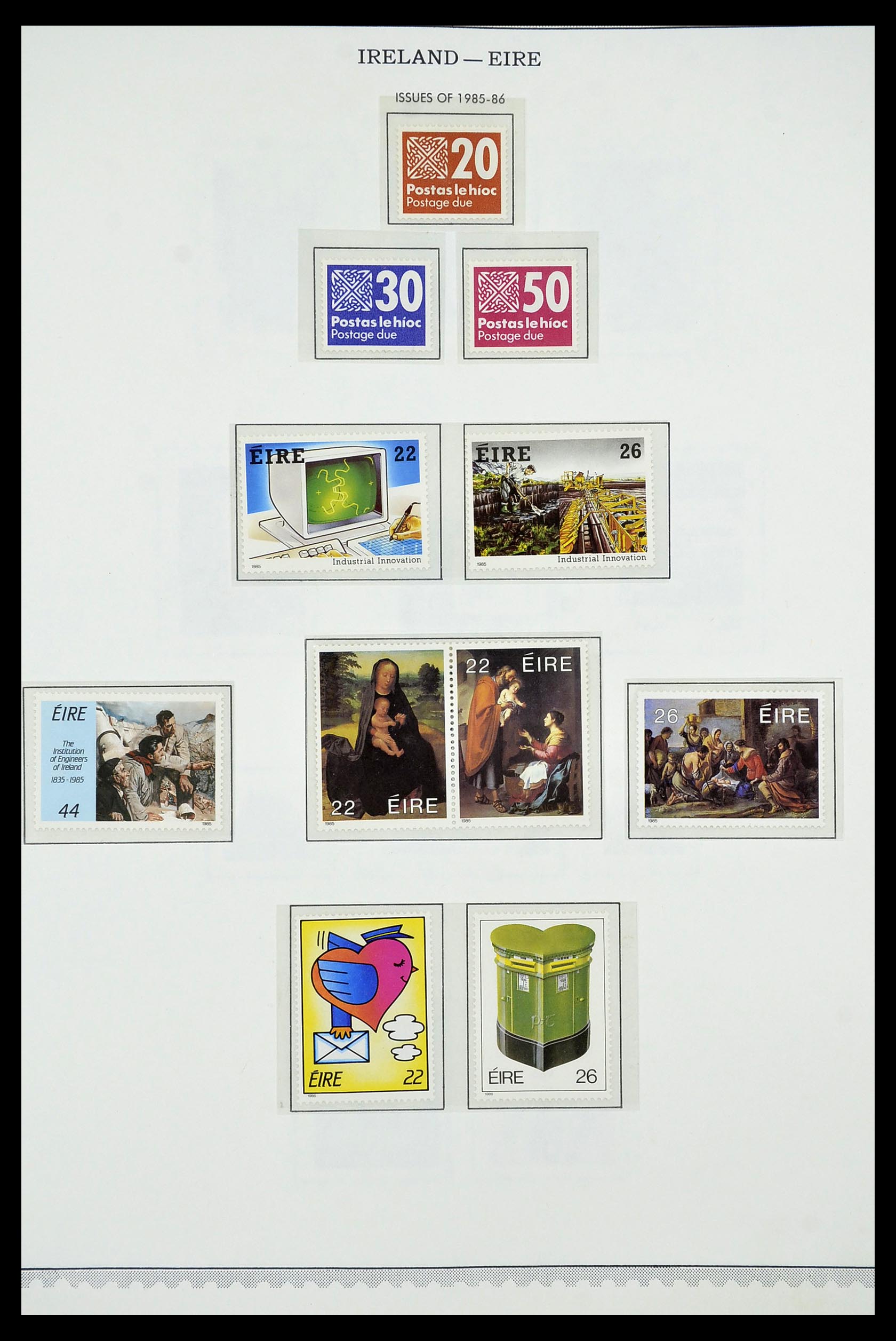 34240 048 - Postzegelverzameling 34240 Ierland 1922-2002.