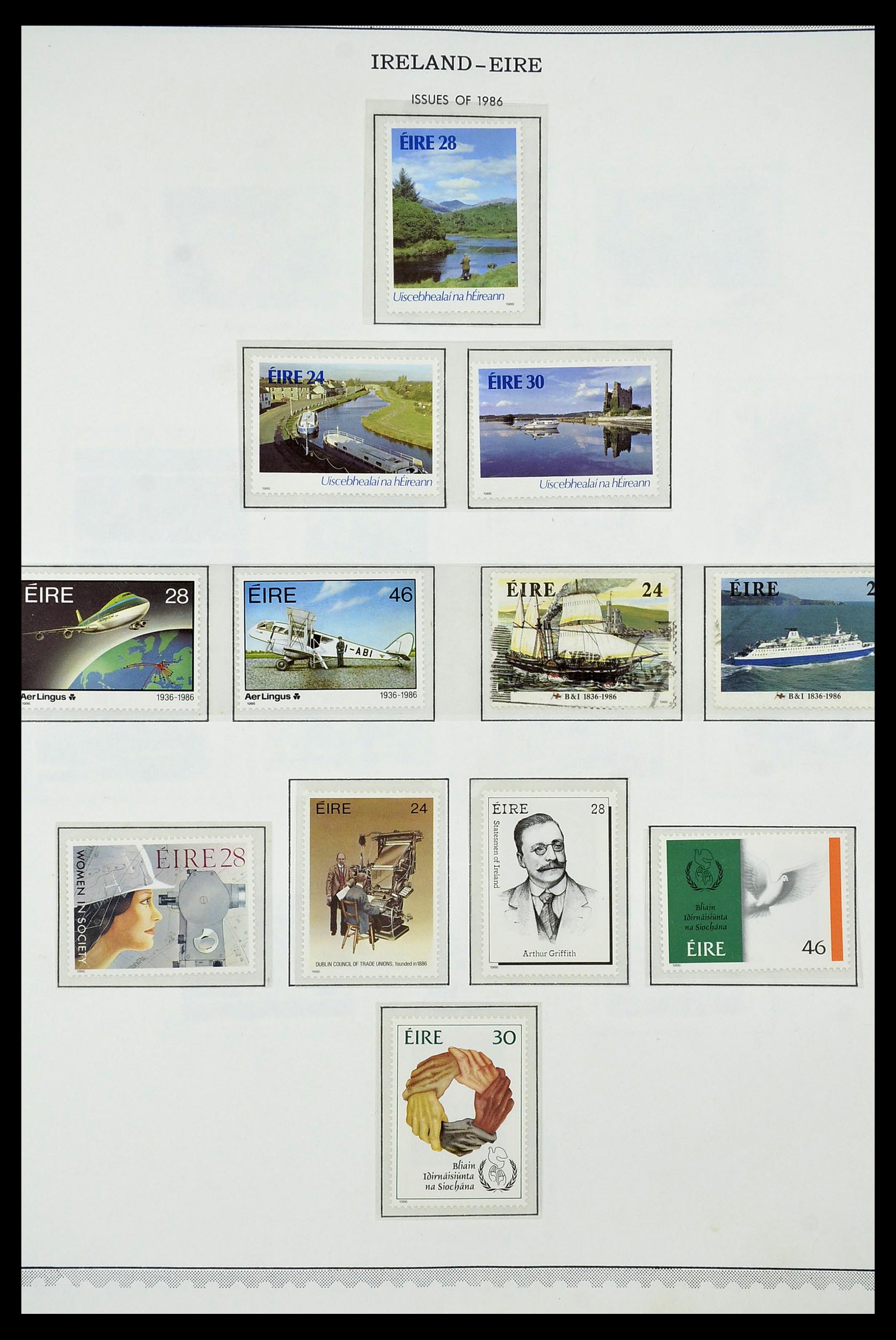 34240 050 - Postzegelverzameling 34240 Ierland 1922-2002.