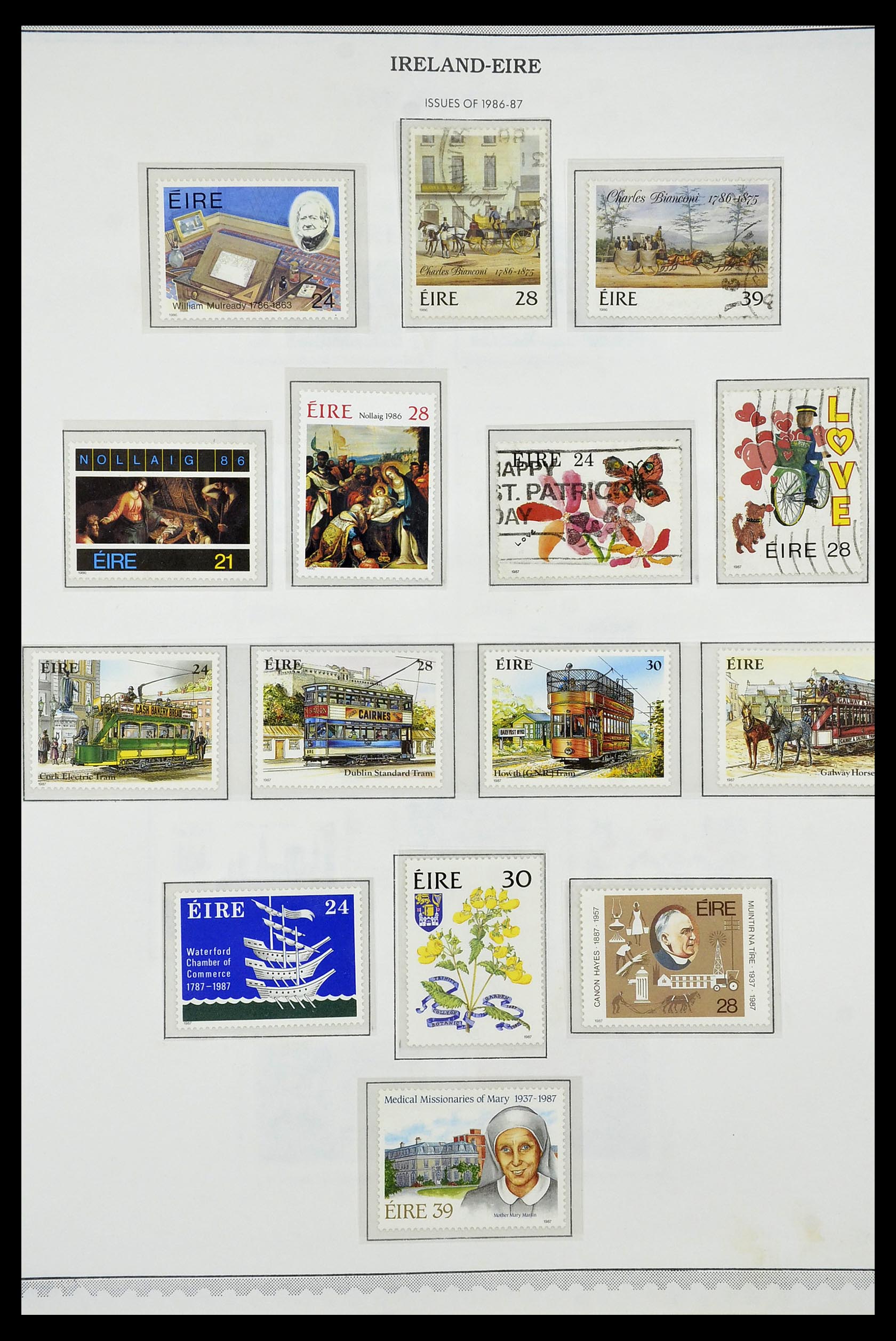 34240 051 - Postzegelverzameling 34240 Ierland 1922-2002.
