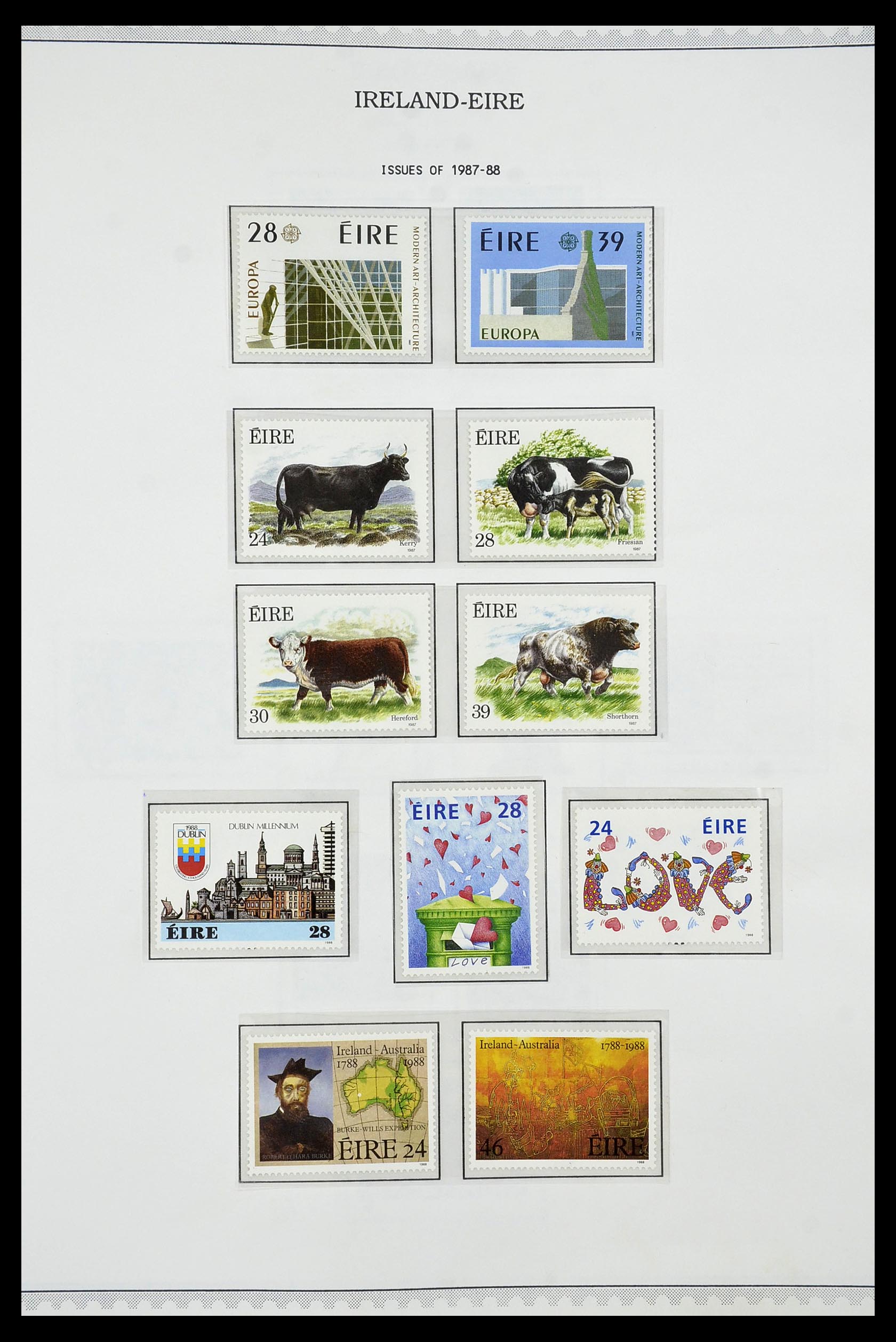 34240 052 - Postzegelverzameling 34240 Ierland 1922-2002.