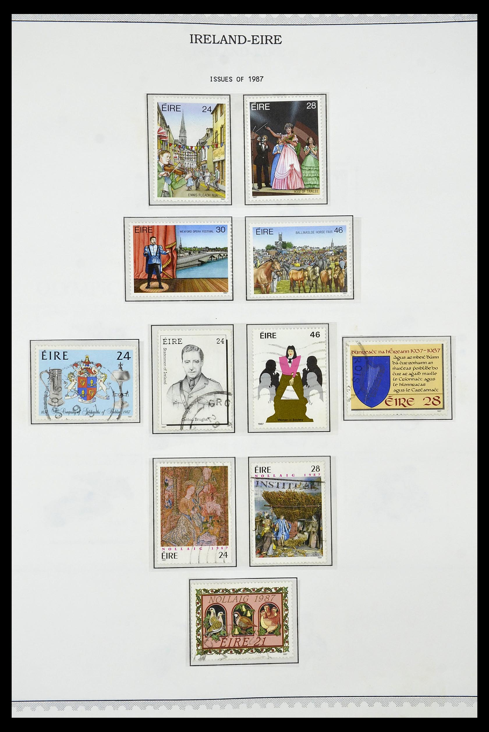 34240 053 - Postzegelverzameling 34240 Ierland 1922-2002.