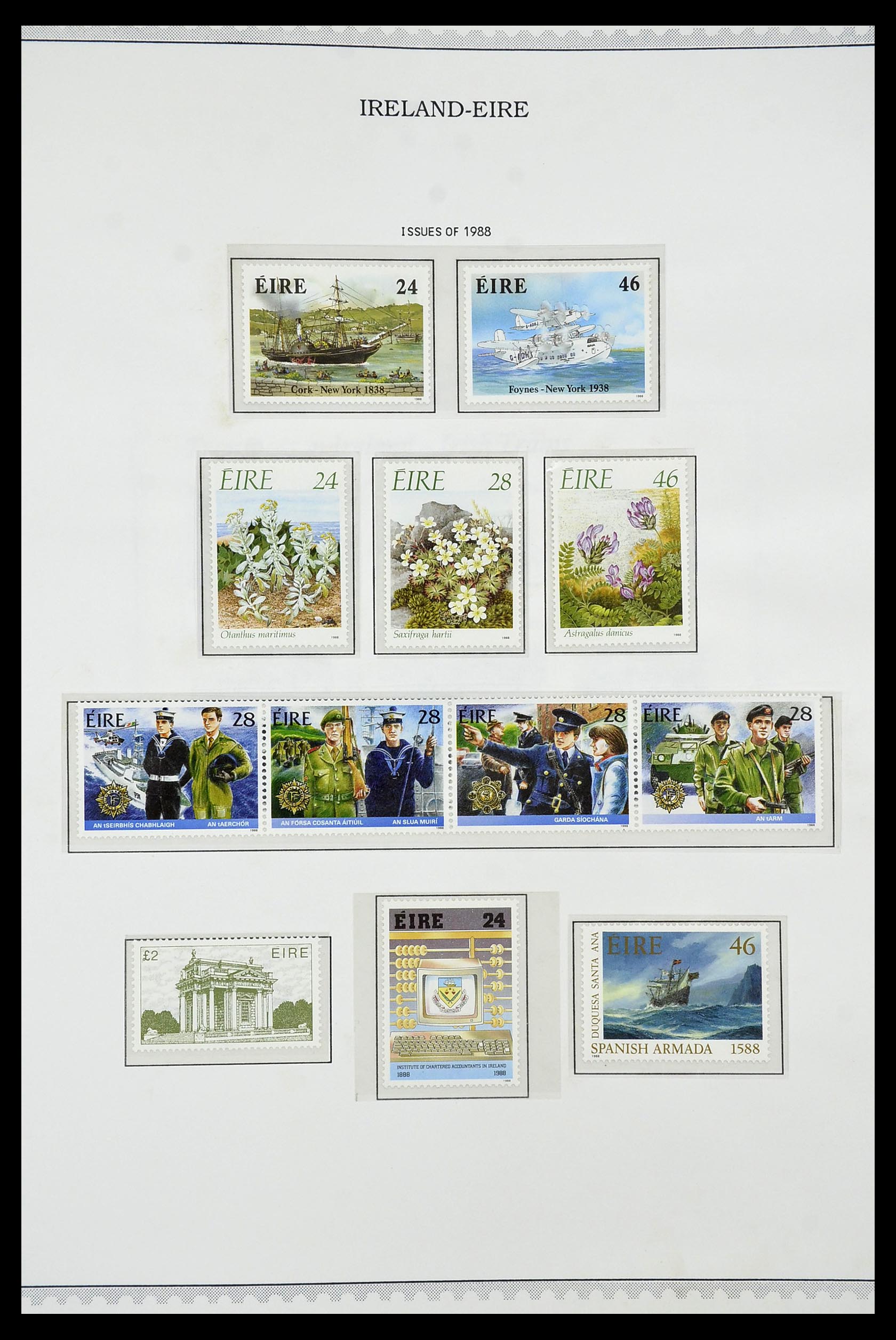 34240 055 - Postzegelverzameling 34240 Ierland 1922-2002.