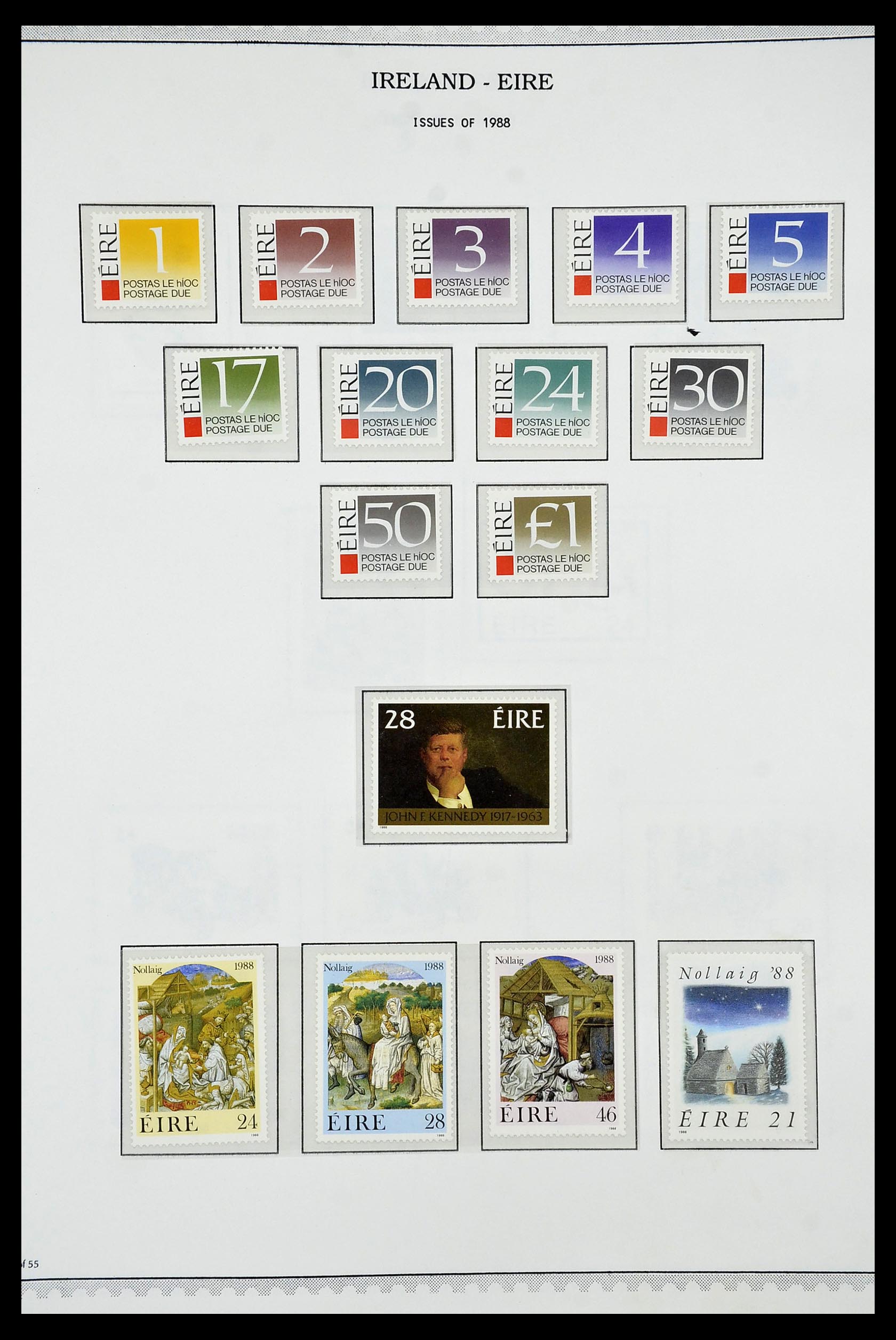 34240 058 - Postzegelverzameling 34240 Ierland 1922-2002.