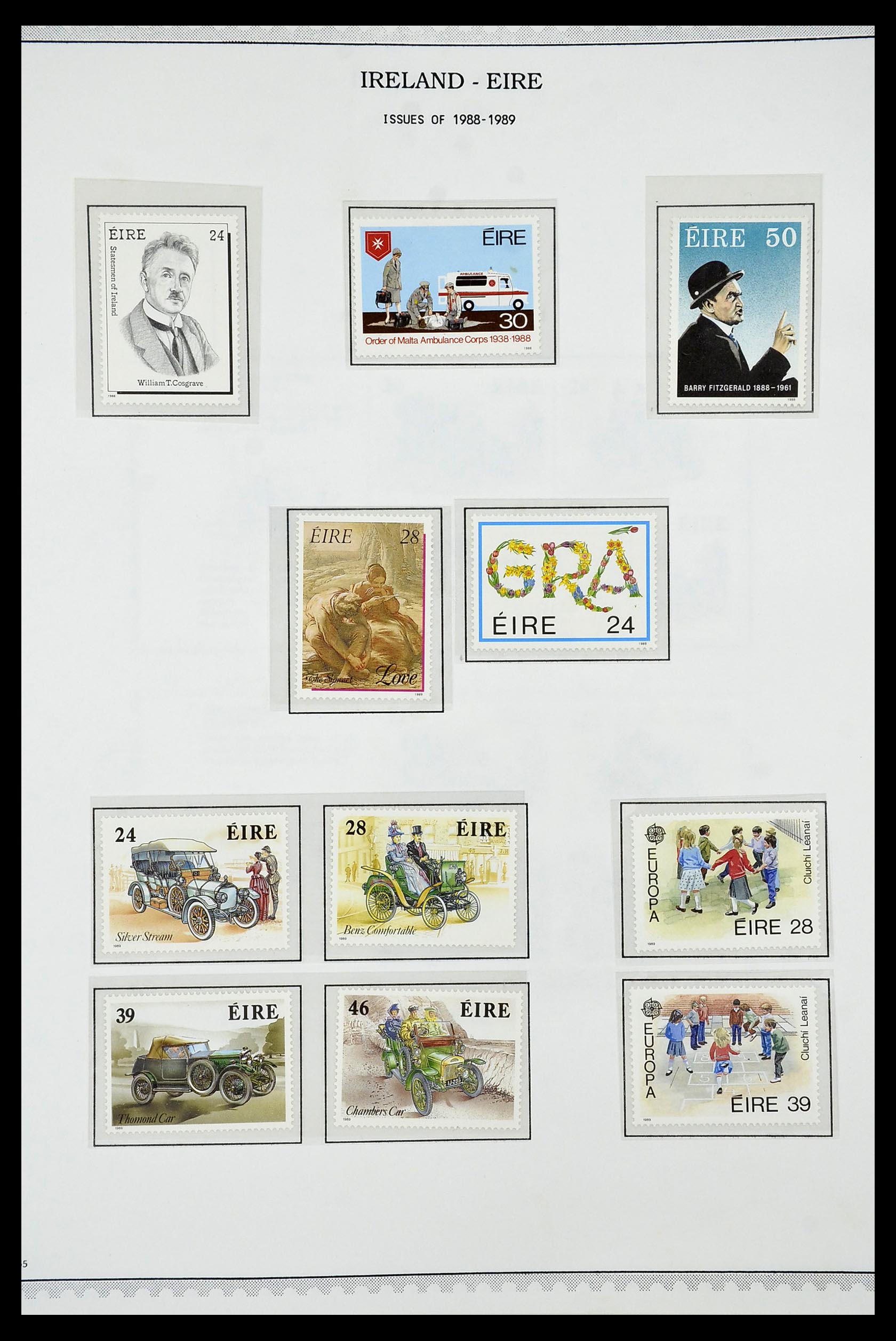 34240 059 - Postzegelverzameling 34240 Ierland 1922-2002.