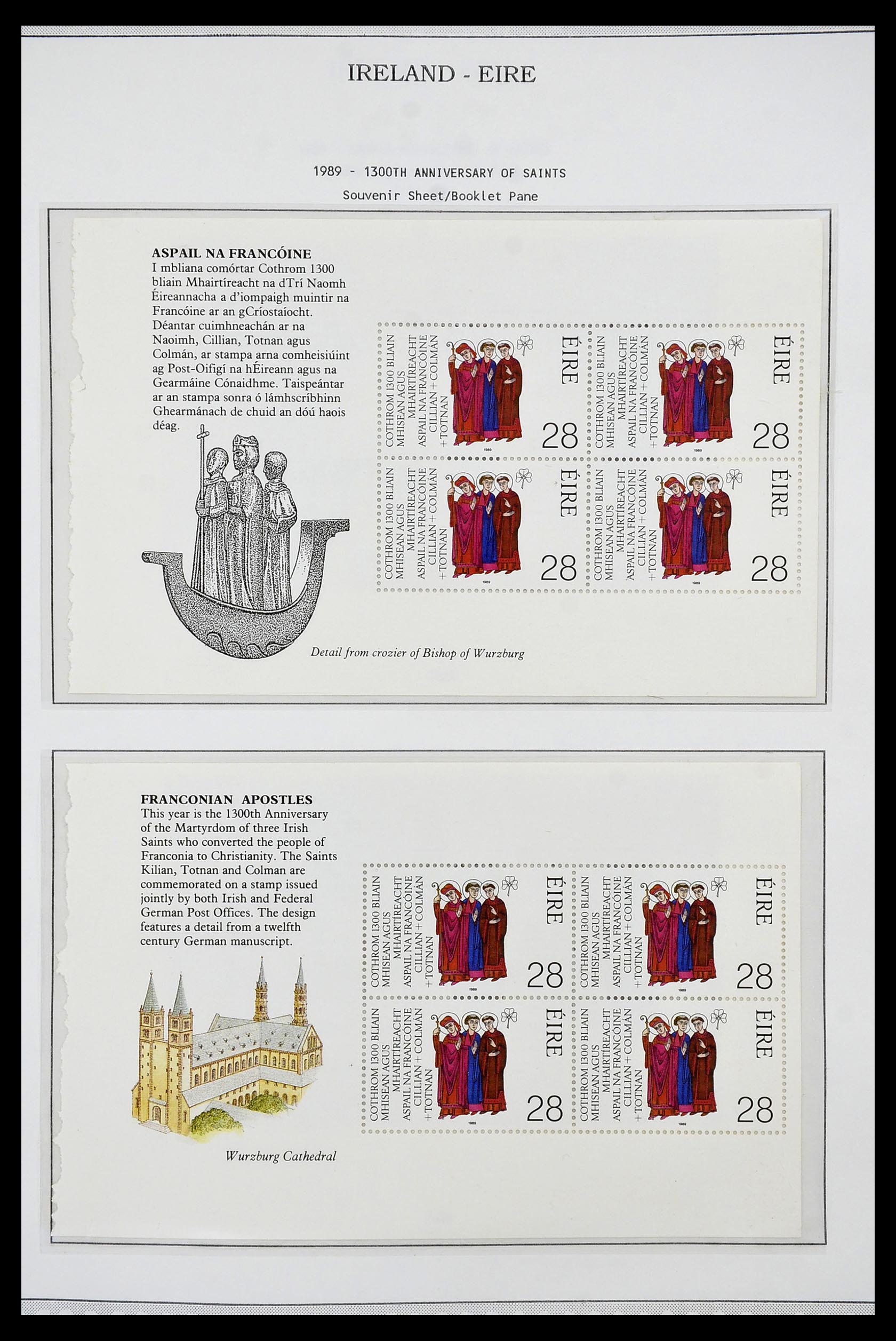 34240 063 - Postzegelverzameling 34240 Ierland 1922-2002.
