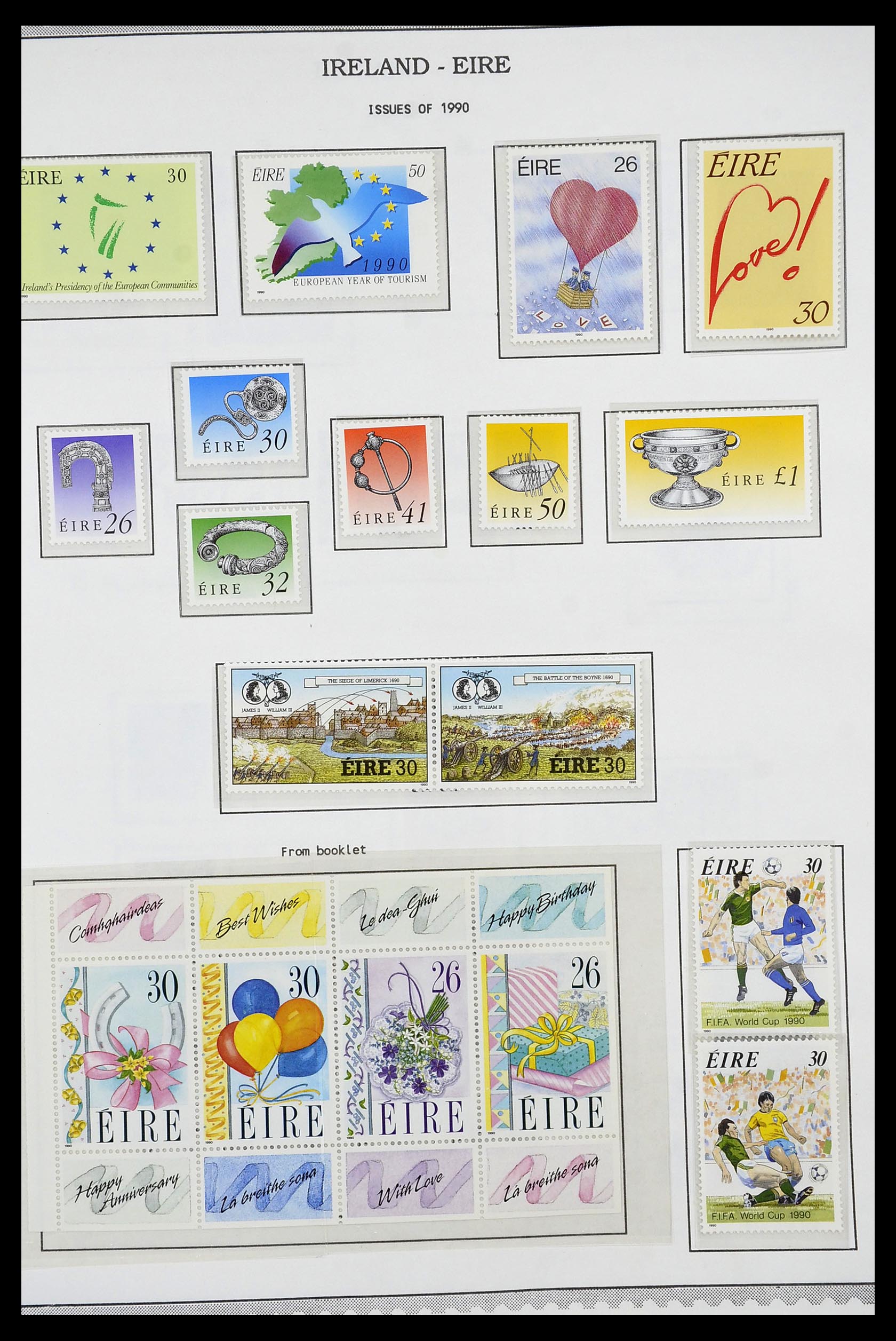 34240 066 - Postzegelverzameling 34240 Ierland 1922-2002.