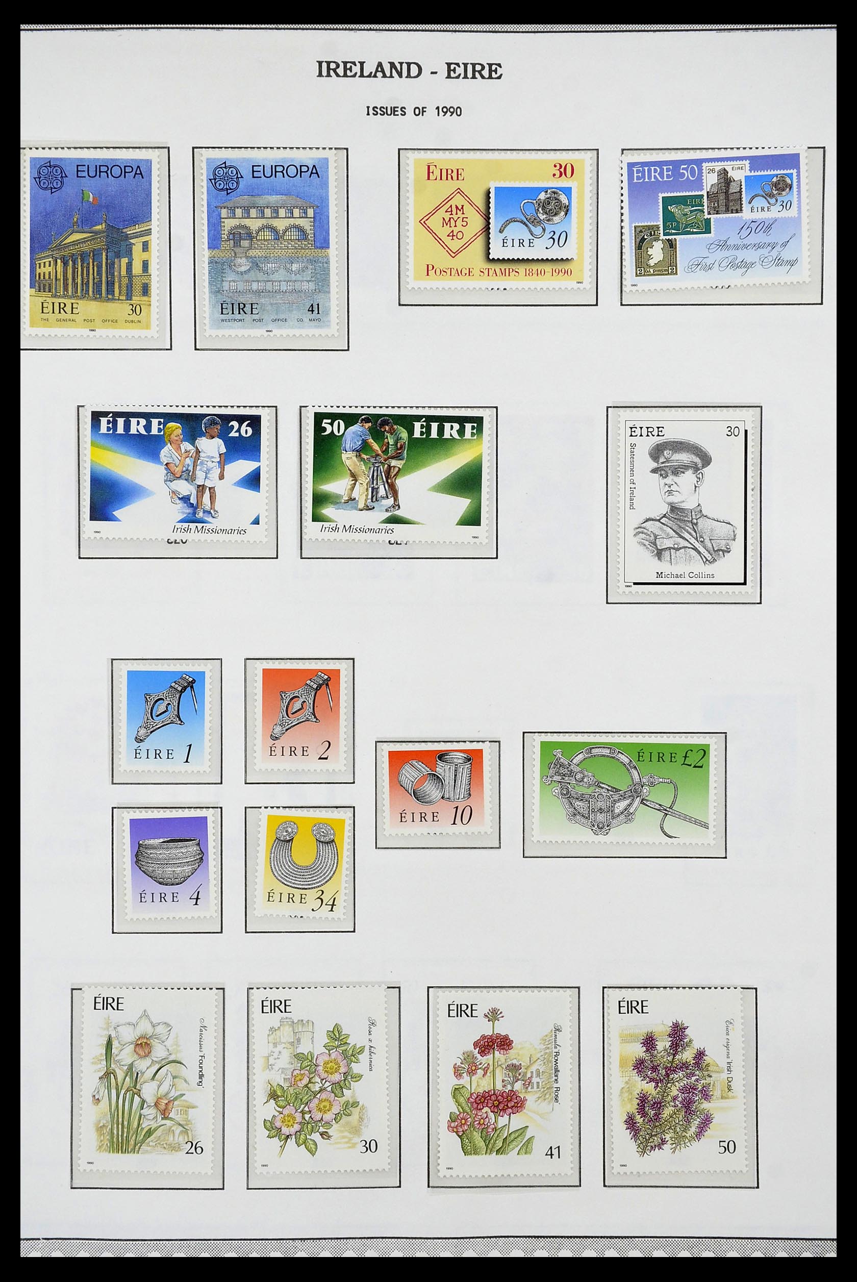 34240 067 - Postzegelverzameling 34240 Ierland 1922-2002.
