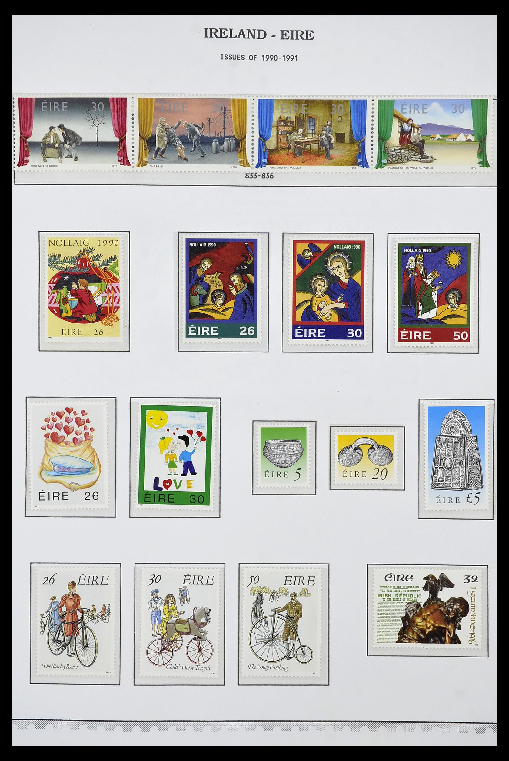 34240 068 - Postzegelverzameling 34240 Ierland 1922-2002.