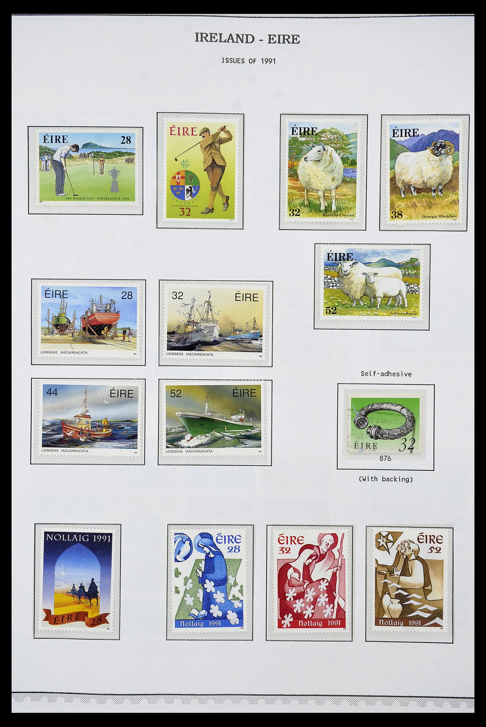 34240 071 - Postzegelverzameling 34240 Ierland 1922-2002.