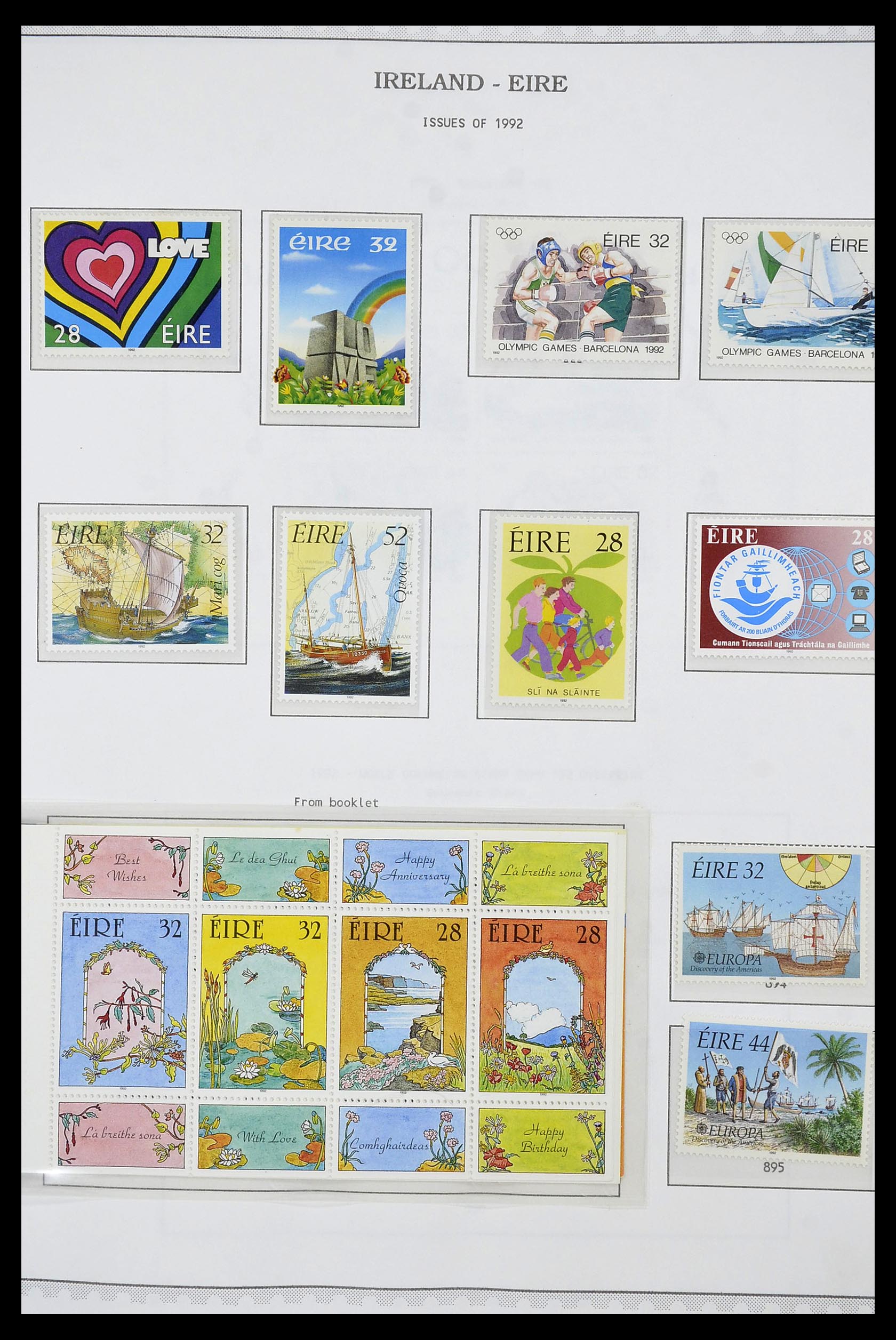 34240 072 - Postzegelverzameling 34240 Ierland 1922-2002.