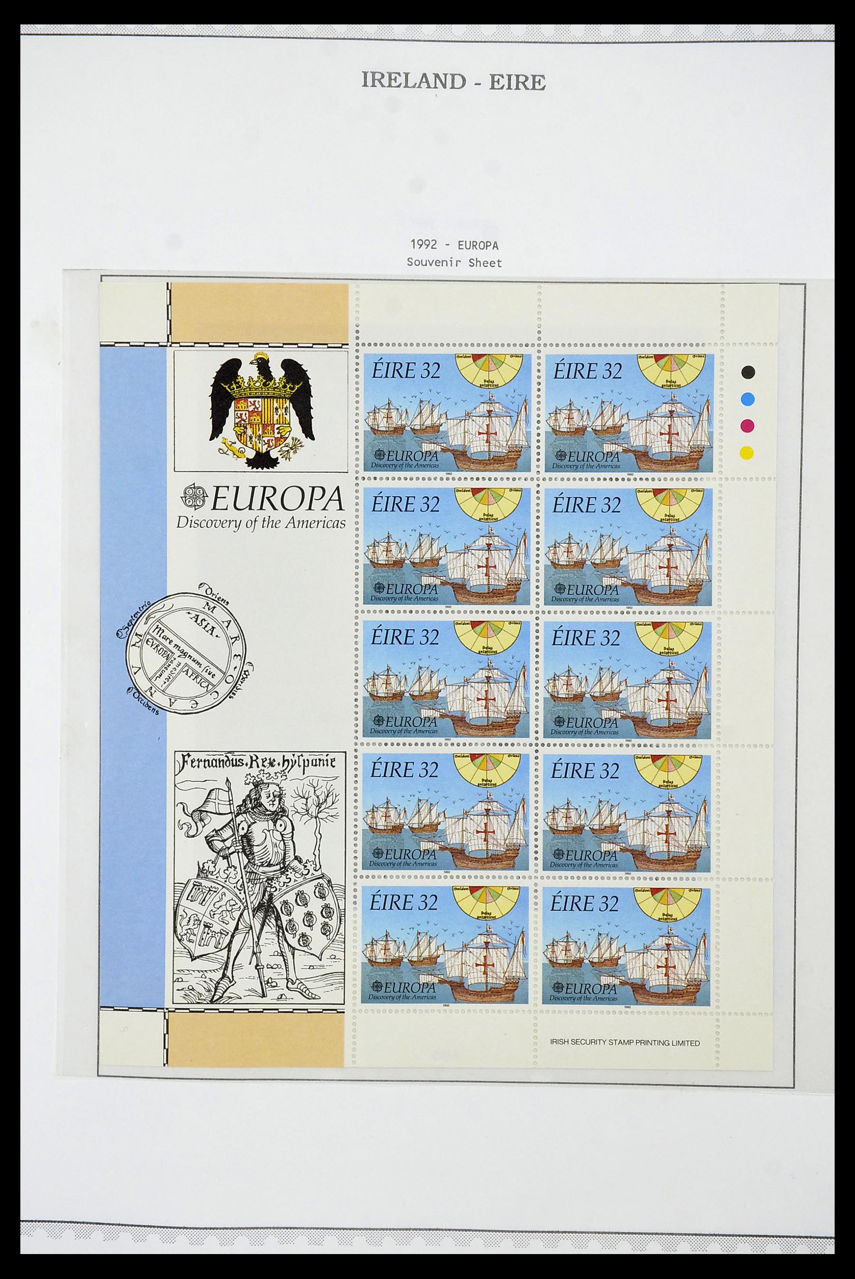 34240 074 - Postzegelverzameling 34240 Ierland 1922-2002.