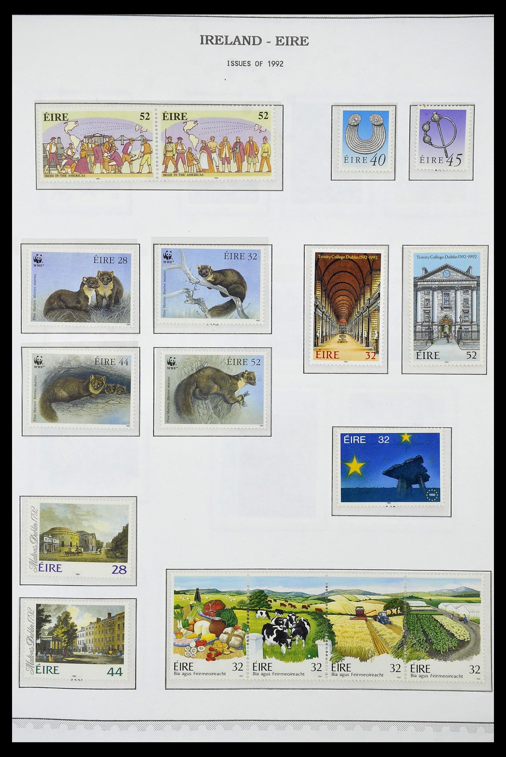 34240 076 - Postzegelverzameling 34240 Ierland 1922-2002.
