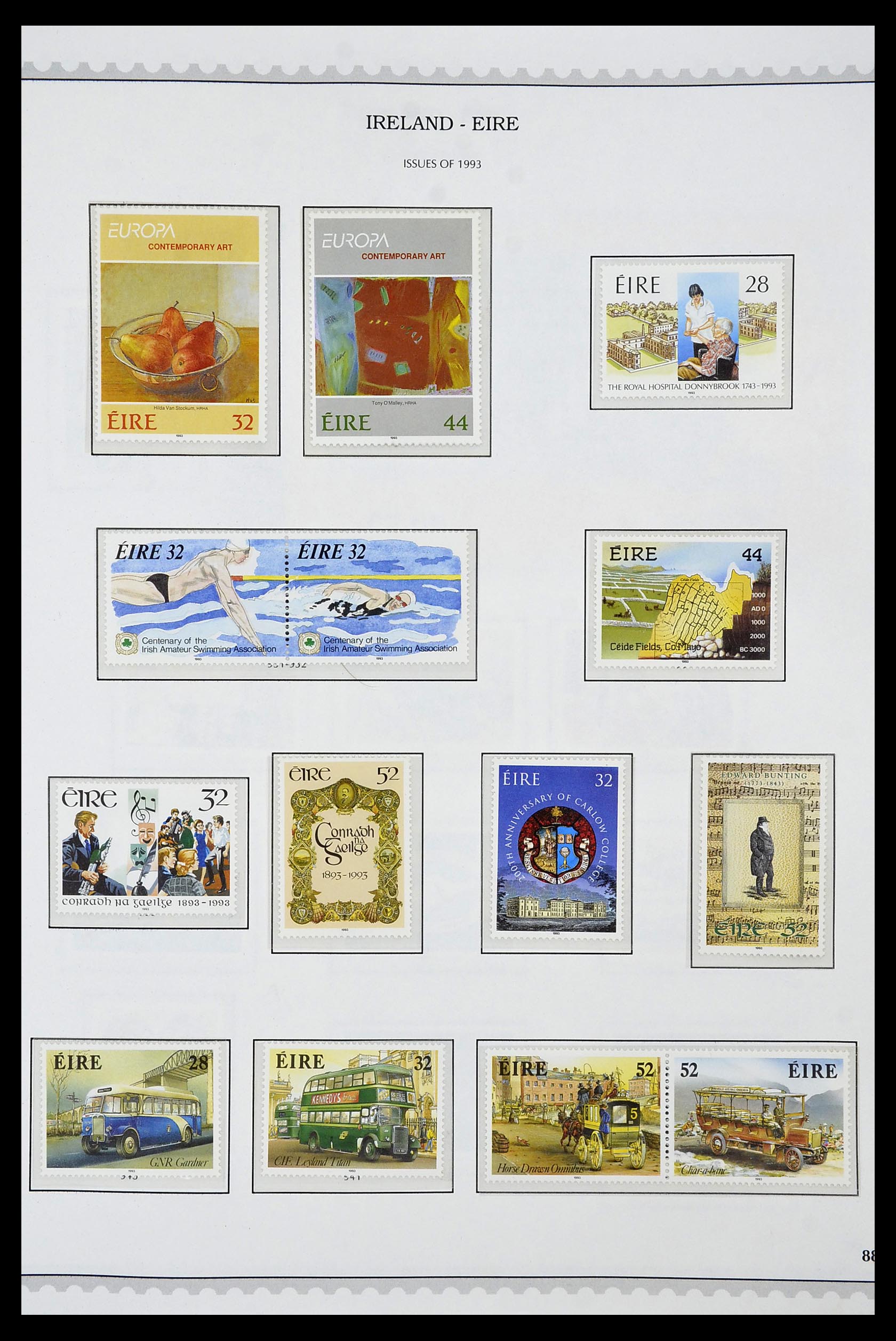 34240 079 - Postzegelverzameling 34240 Ierland 1922-2002.