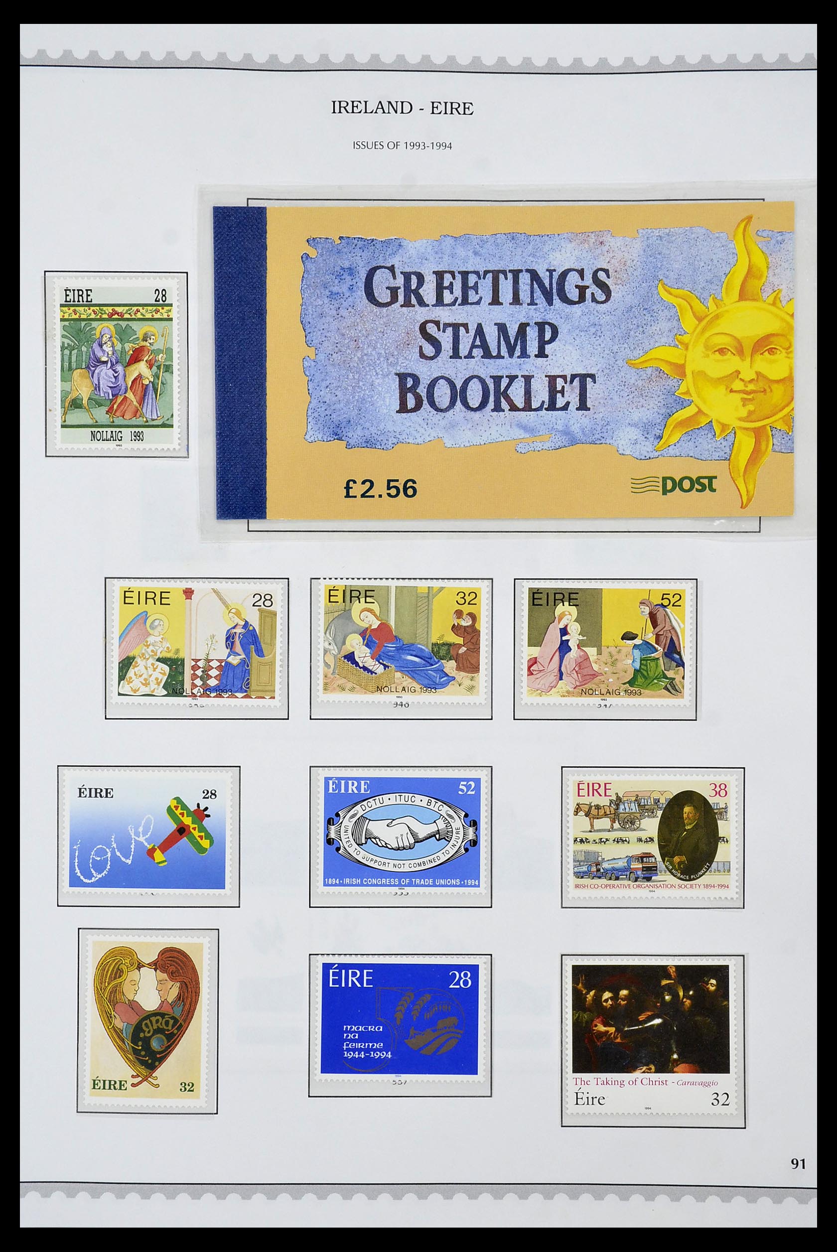 34240 080 - Postzegelverzameling 34240 Ierland 1922-2002.