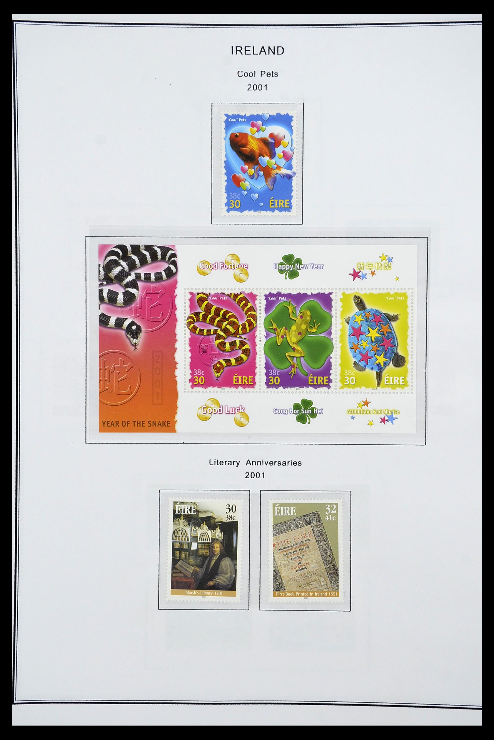 34240 201 - Postzegelverzameling 34240 Ierland 1922-2002.