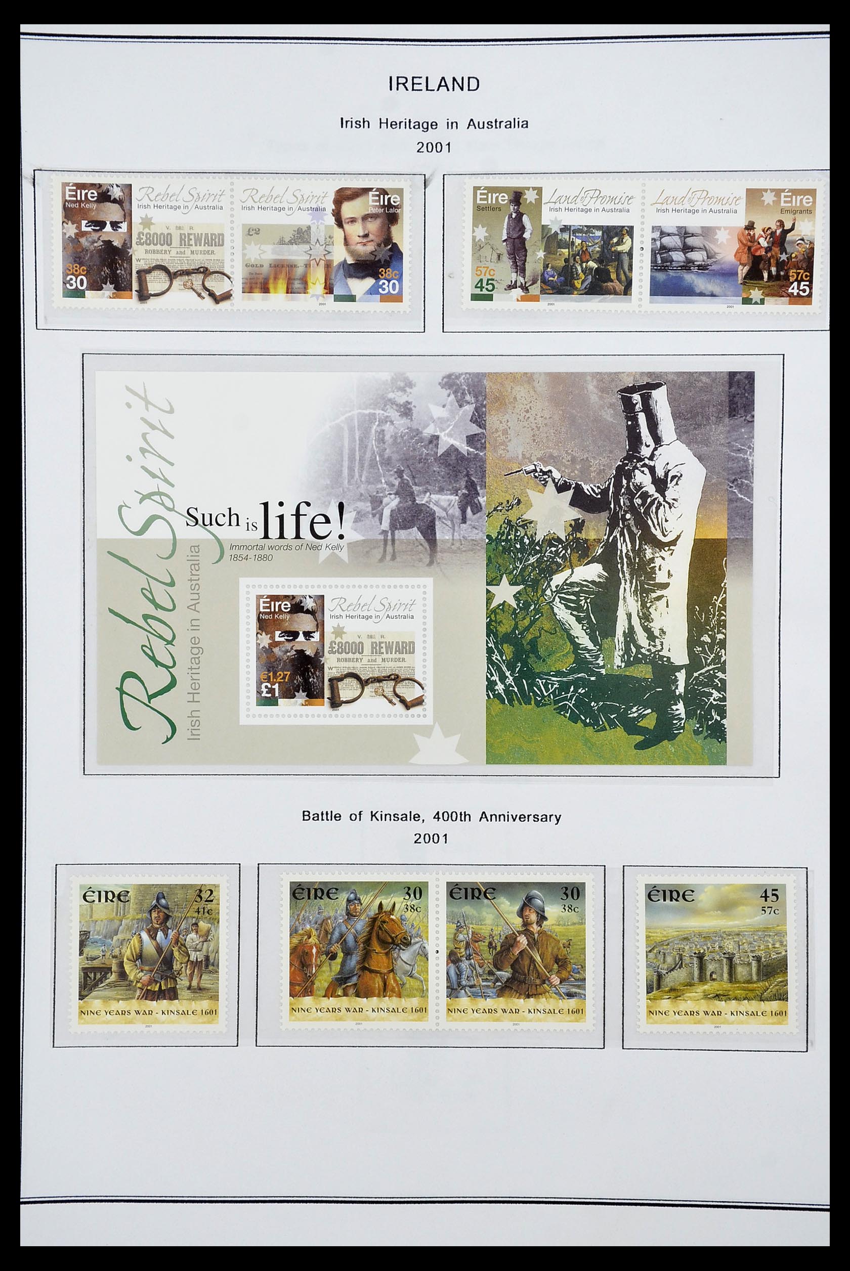 34240 204 - Postzegelverzameling 34240 Ierland 1922-2002.