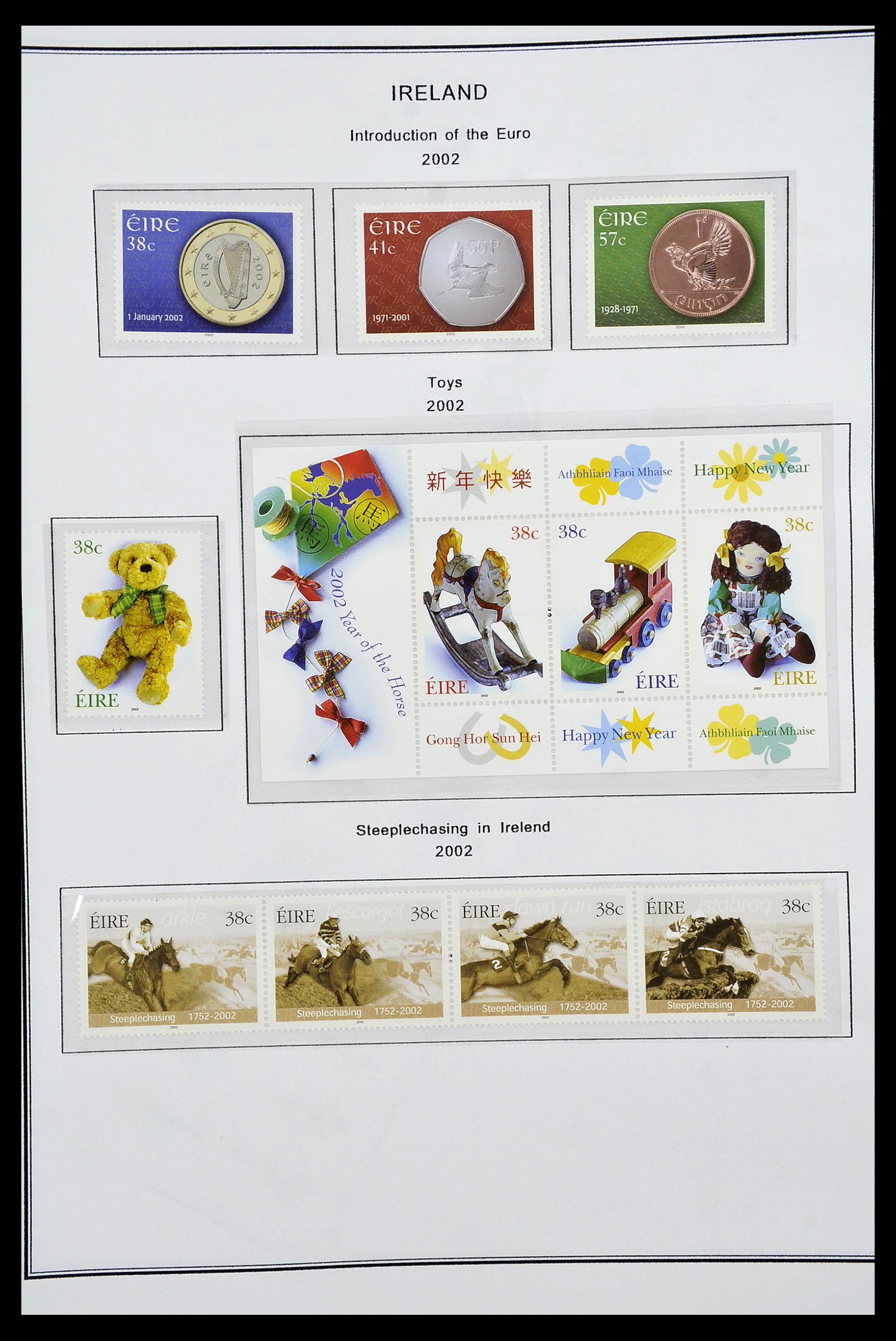 34240 212 - Postzegelverzameling 34240 Ierland 1922-2002.