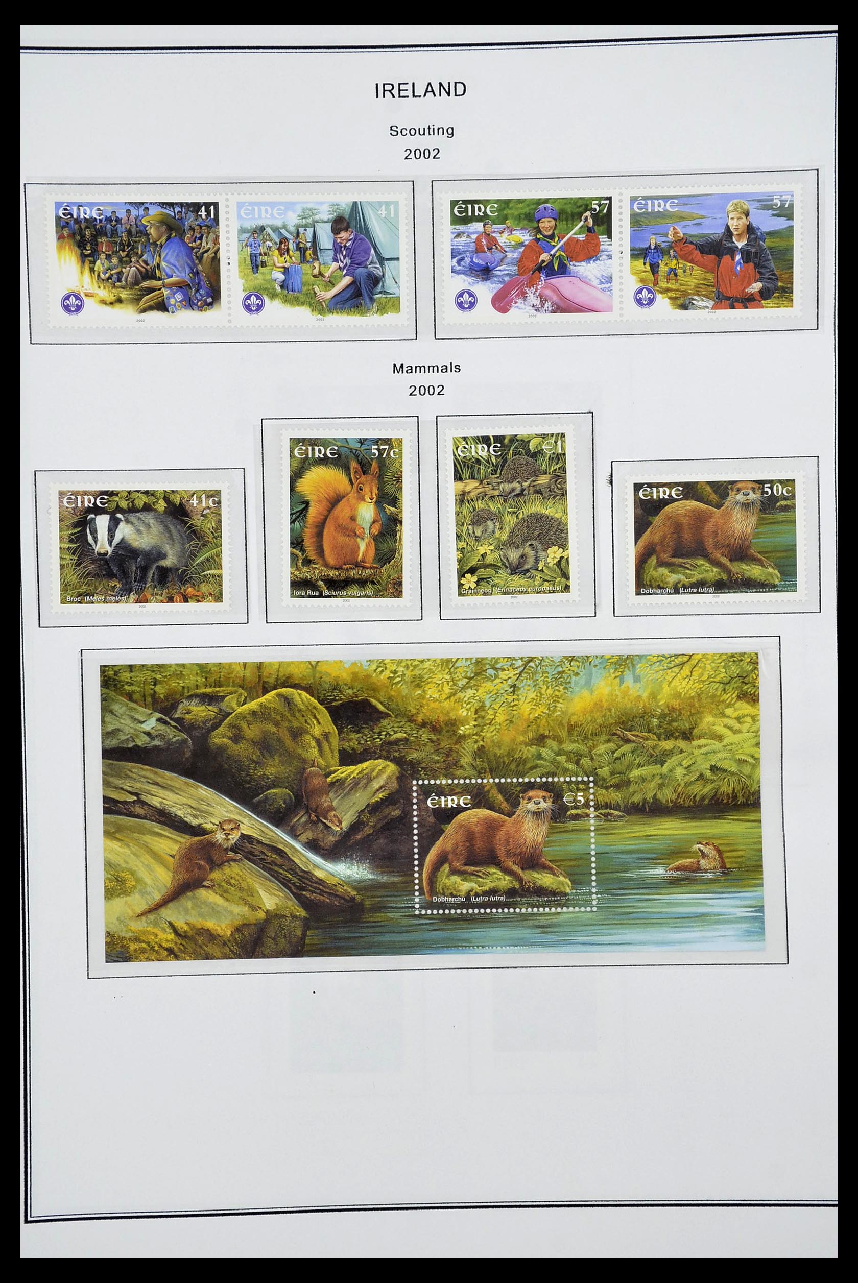 34240 214 - Postzegelverzameling 34240 Ierland 1922-2002.