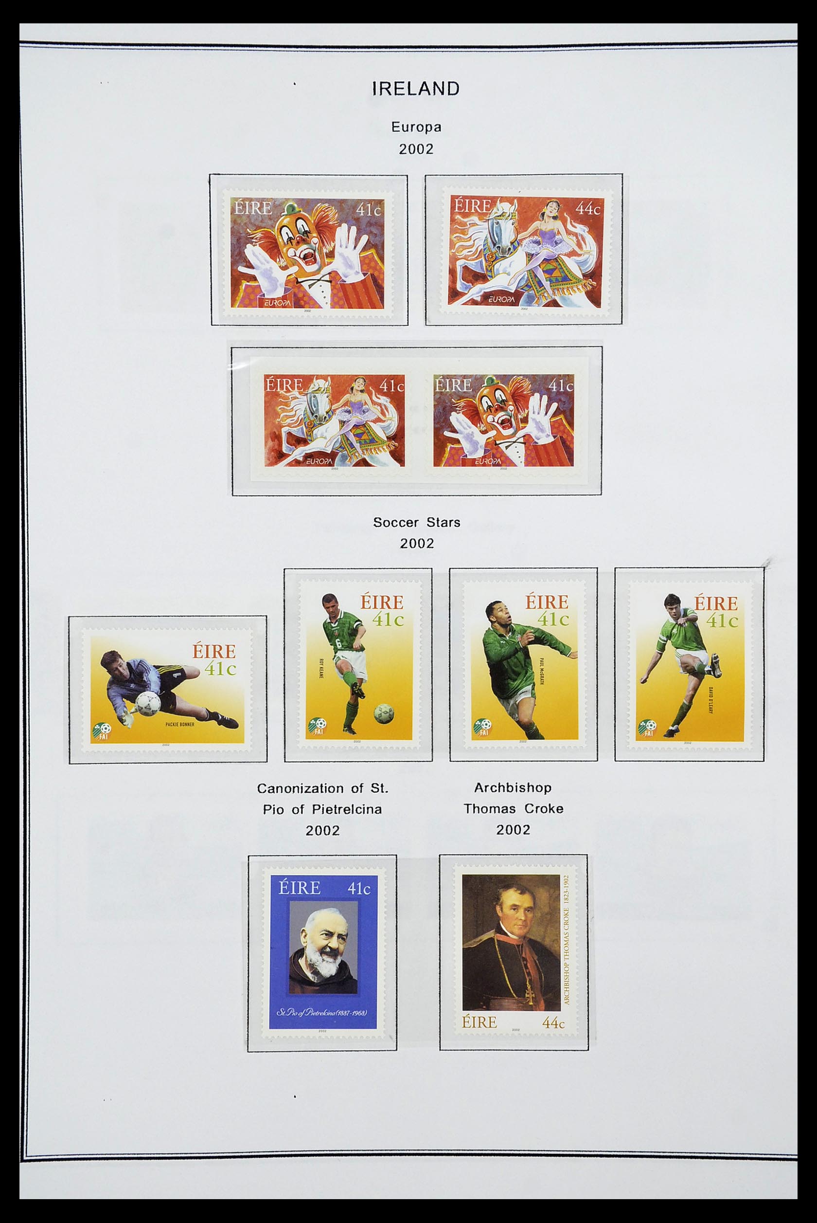 34240 215 - Postzegelverzameling 34240 Ierland 1922-2002.