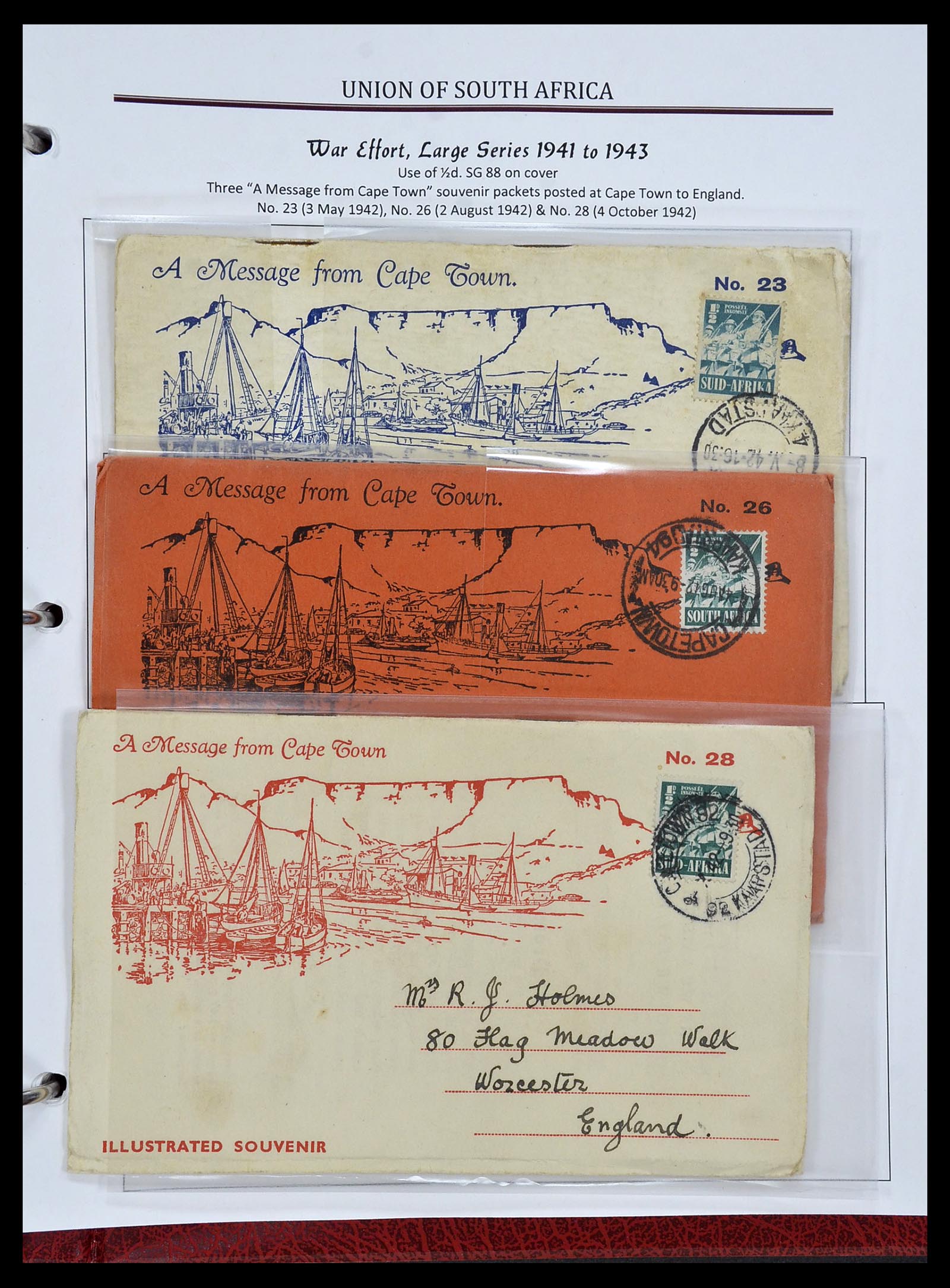 34241 028 - Postzegelverzameling 34241 Zuid Afrika 1910-1996.