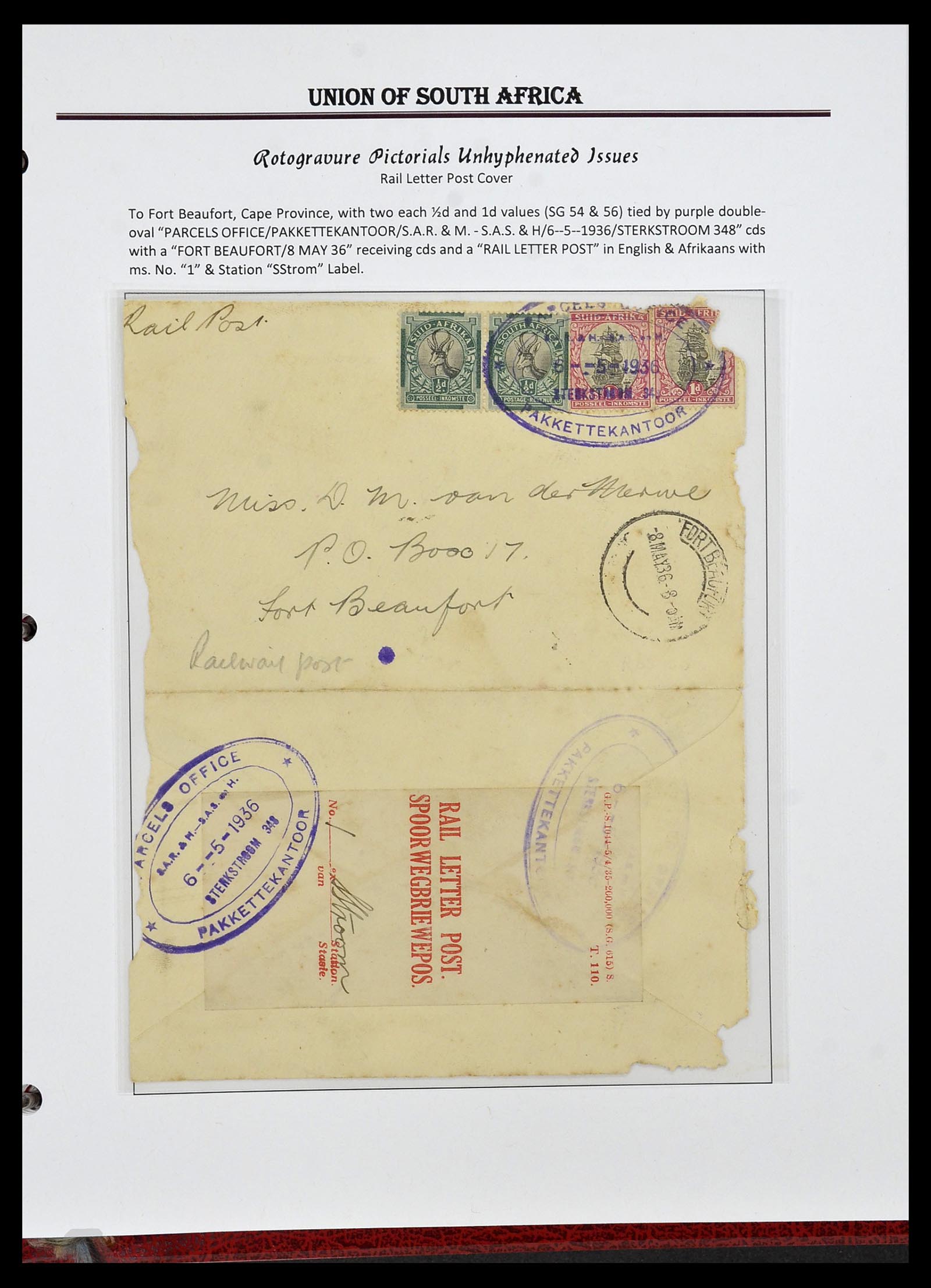 34241 061 - Postzegelverzameling 34241 Zuid Afrika 1910-1996.