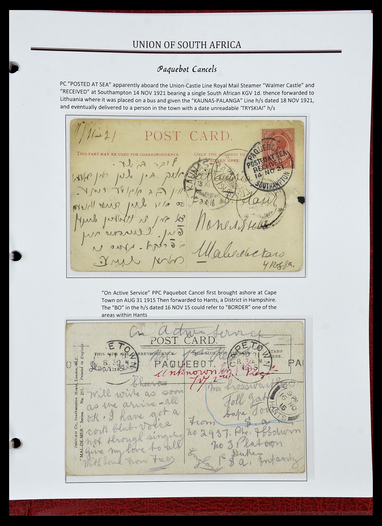 34241 083 - Postzegelverzameling 34241 Zuid Afrika 1910-1996.