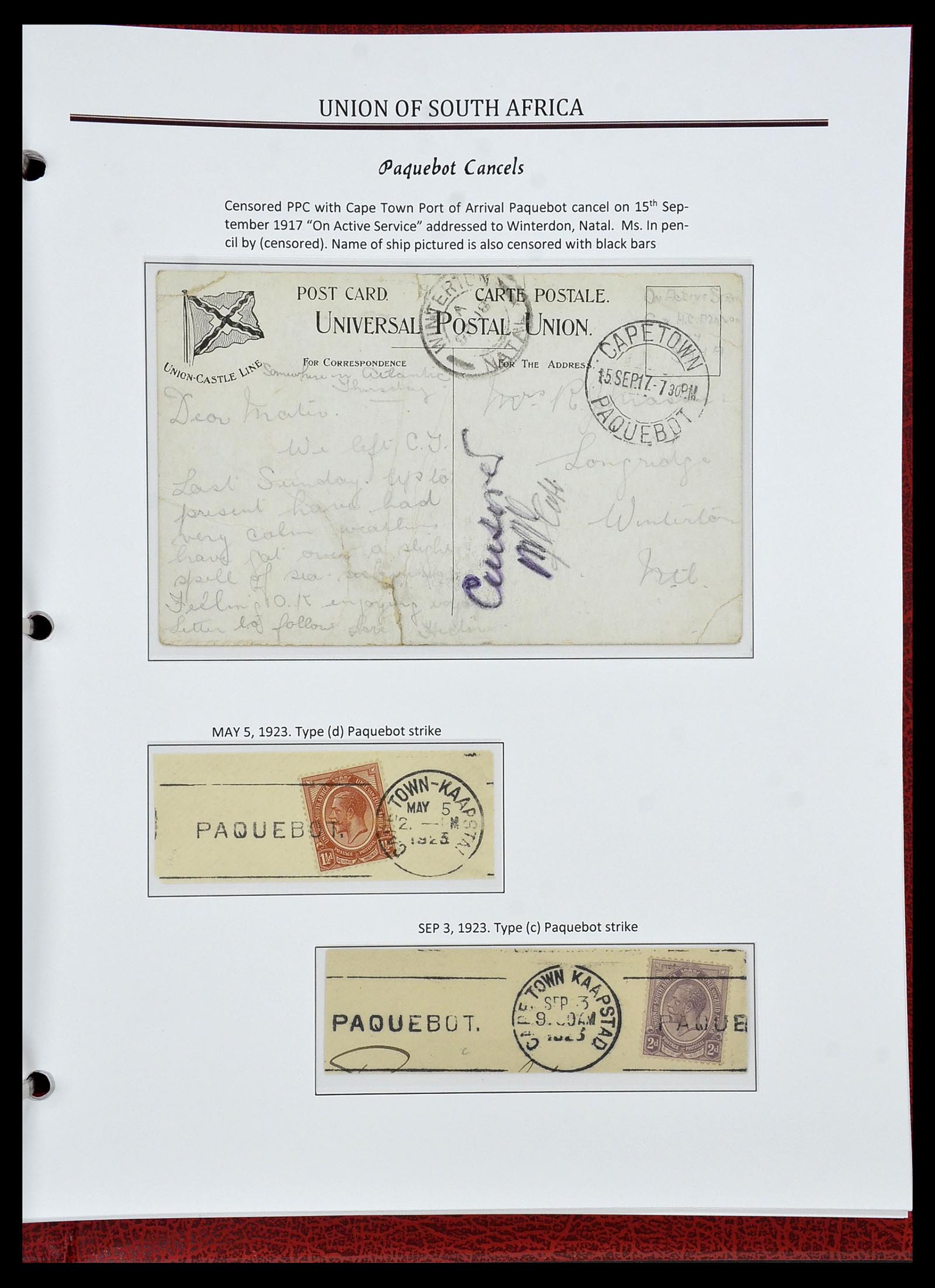 34241 085 - Postzegelverzameling 34241 Zuid Afrika 1910-1996.