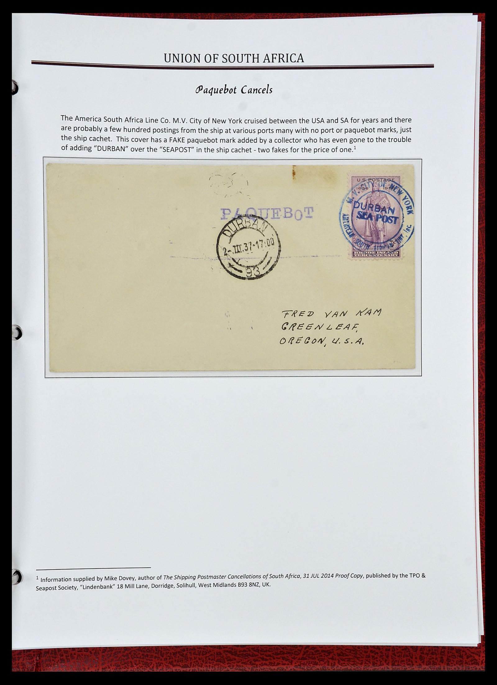 34241 086 - Postzegelverzameling 34241 Zuid Afrika 1910-1996.