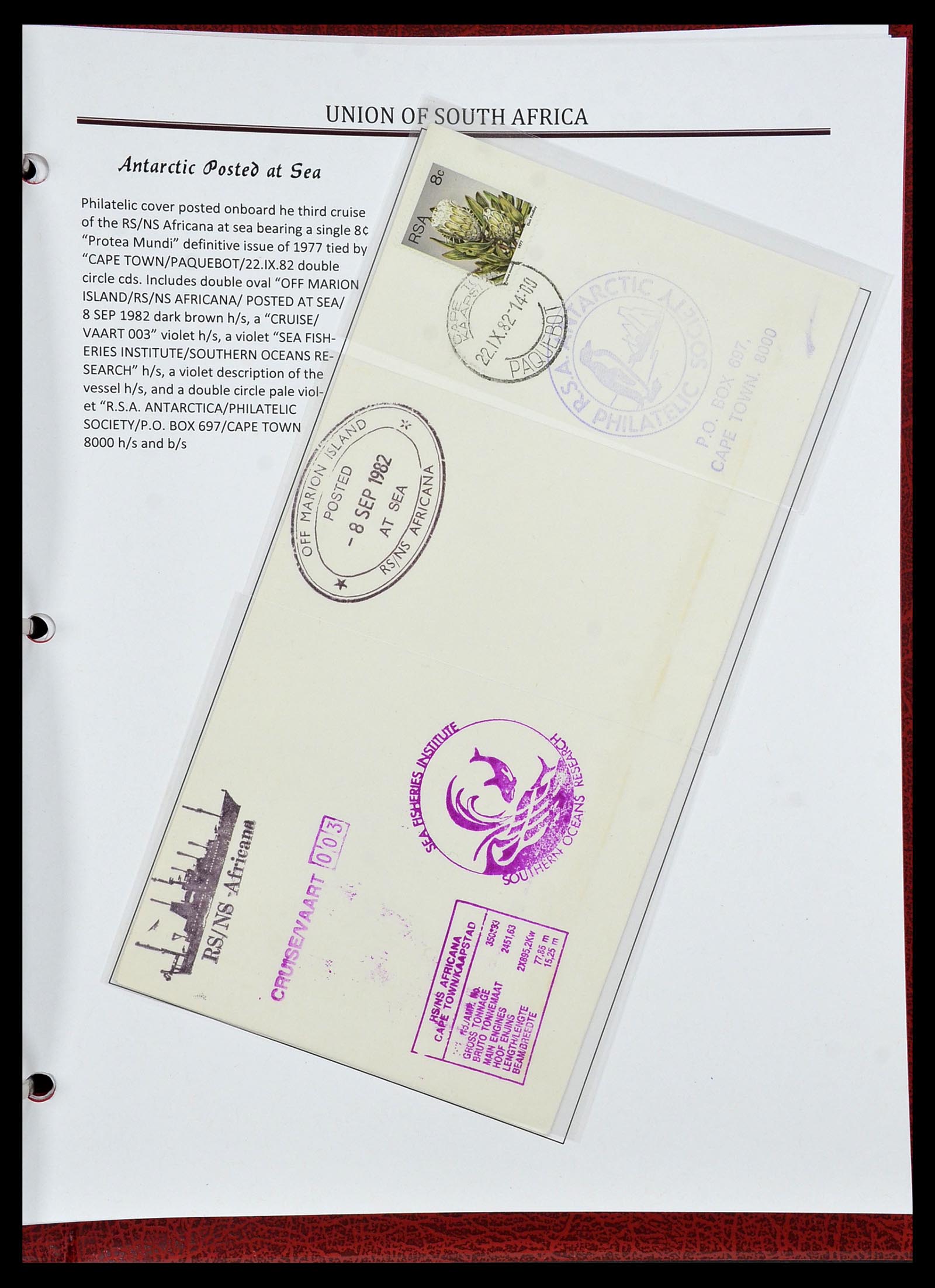 34241 088 - Postzegelverzameling 34241 Zuid Afrika 1910-1996.