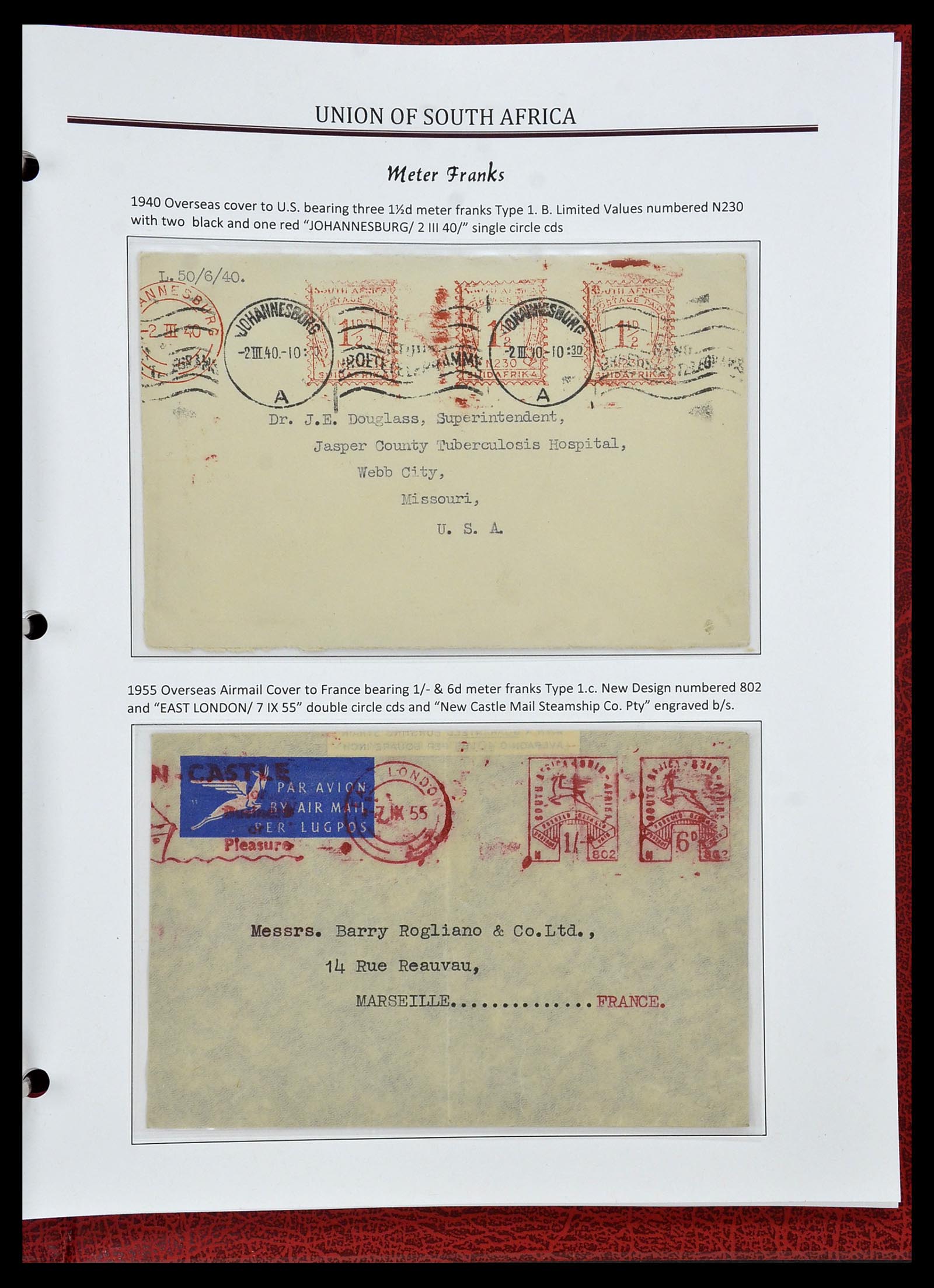 34241 091 - Postzegelverzameling 34241 Zuid Afrika 1910-1996.