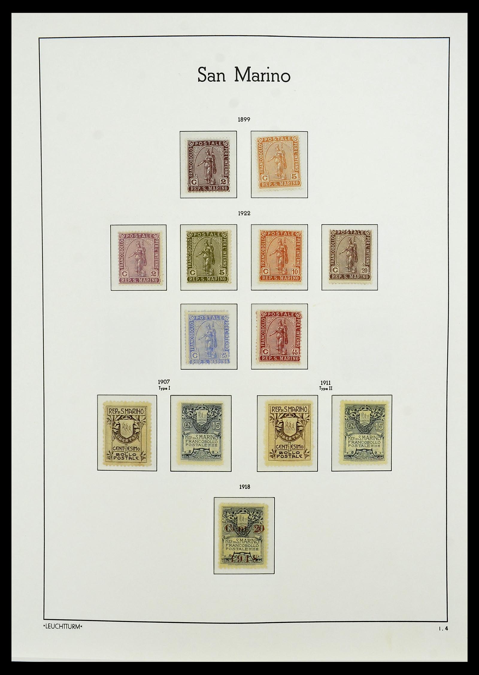 34243 004 - Stamp collection 34243 San Marino 1877-2008.