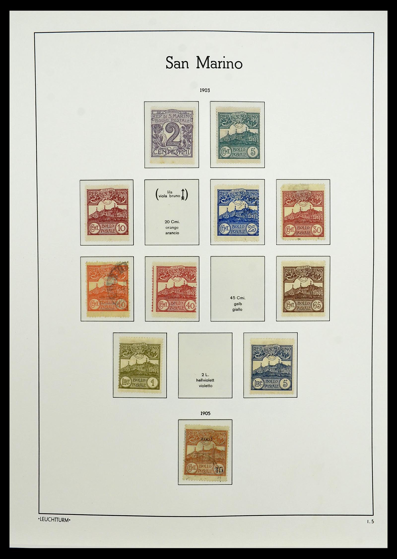 34243 005 - Stamp collection 34243 San Marino 1877-2008.