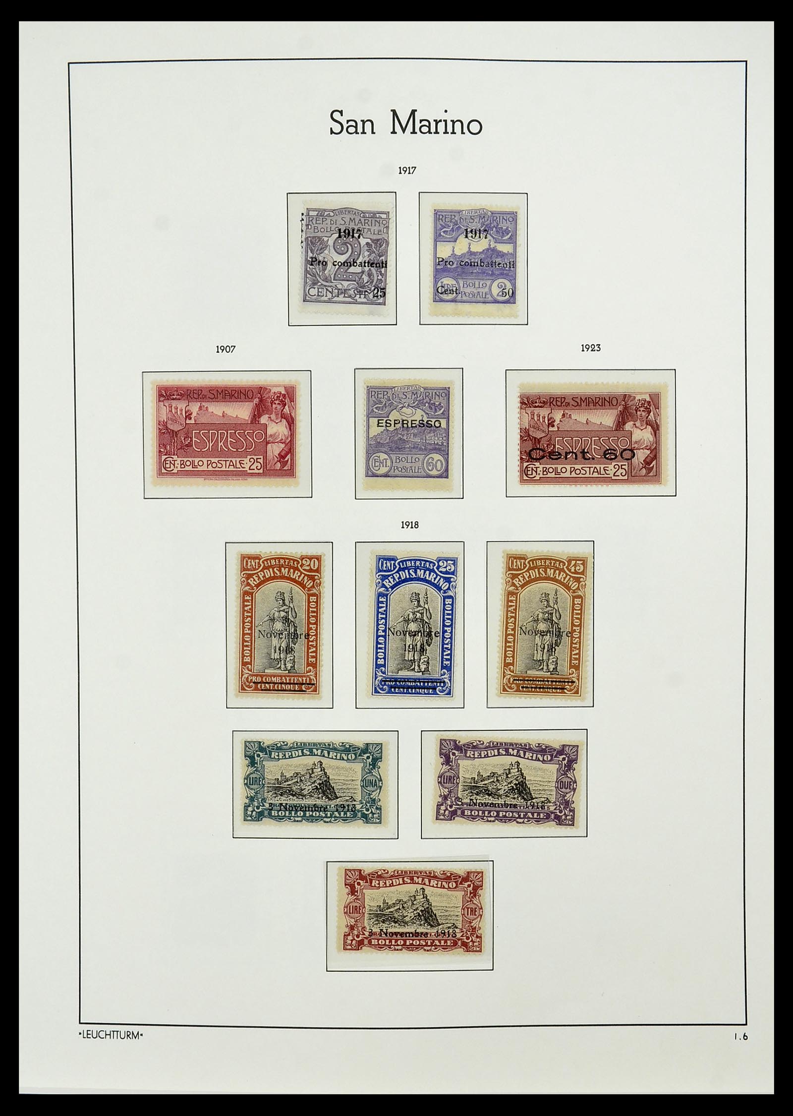 34243 006 - Stamp collection 34243 San Marino 1877-2008.