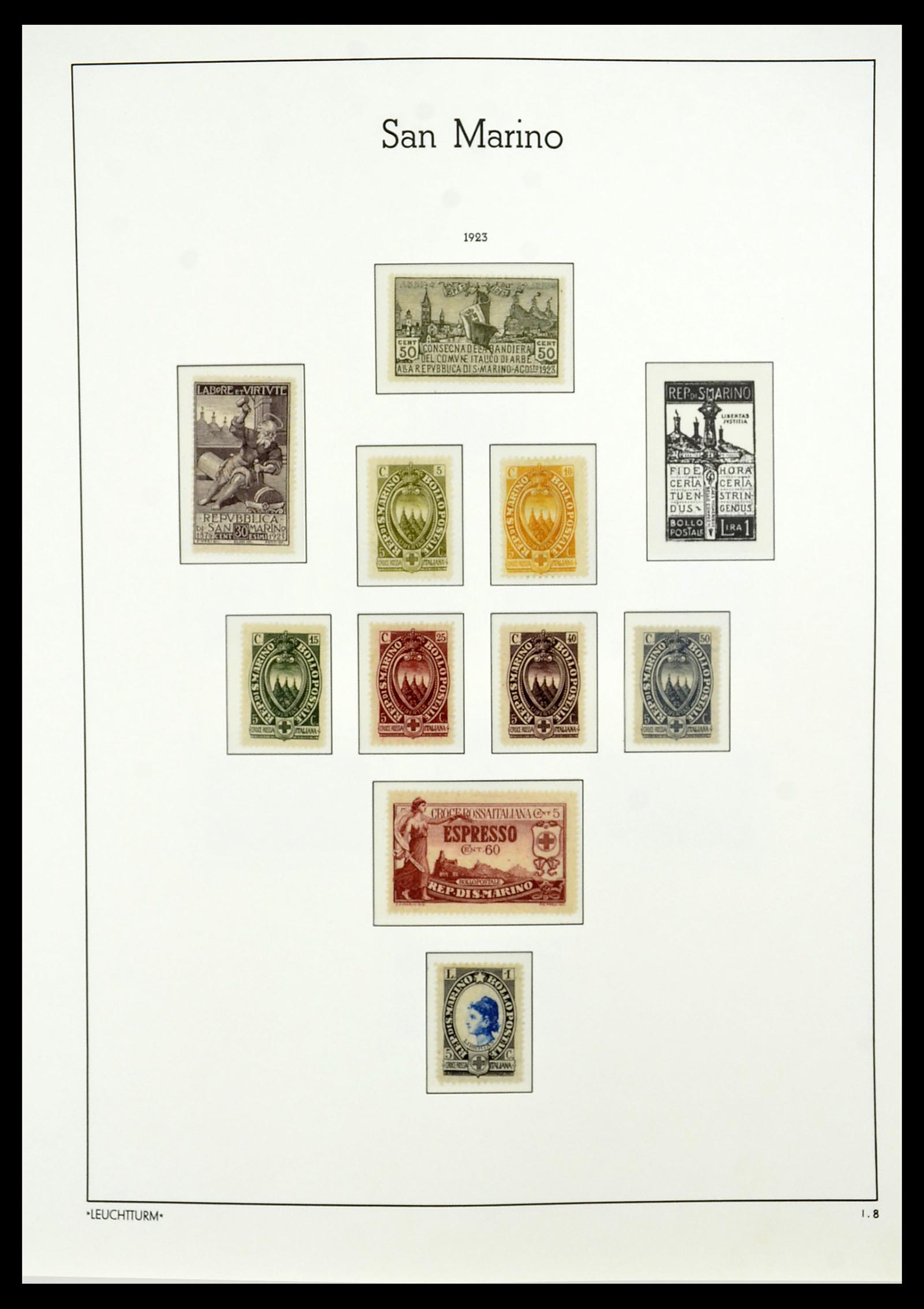 34243 008 - Stamp collection 34243 San Marino 1877-2008.