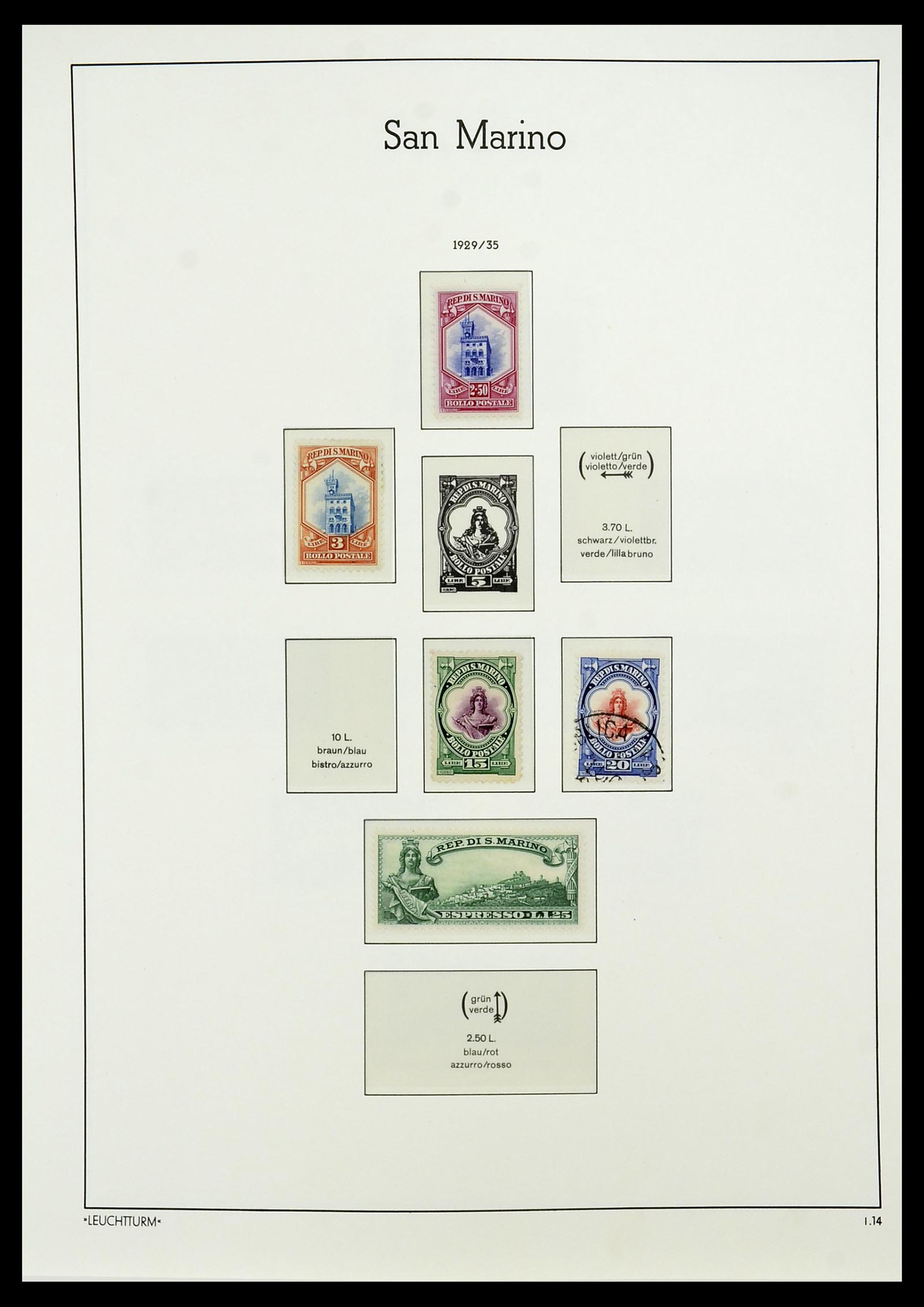 34243 014 - Stamp collection 34243 San Marino 1877-2008.