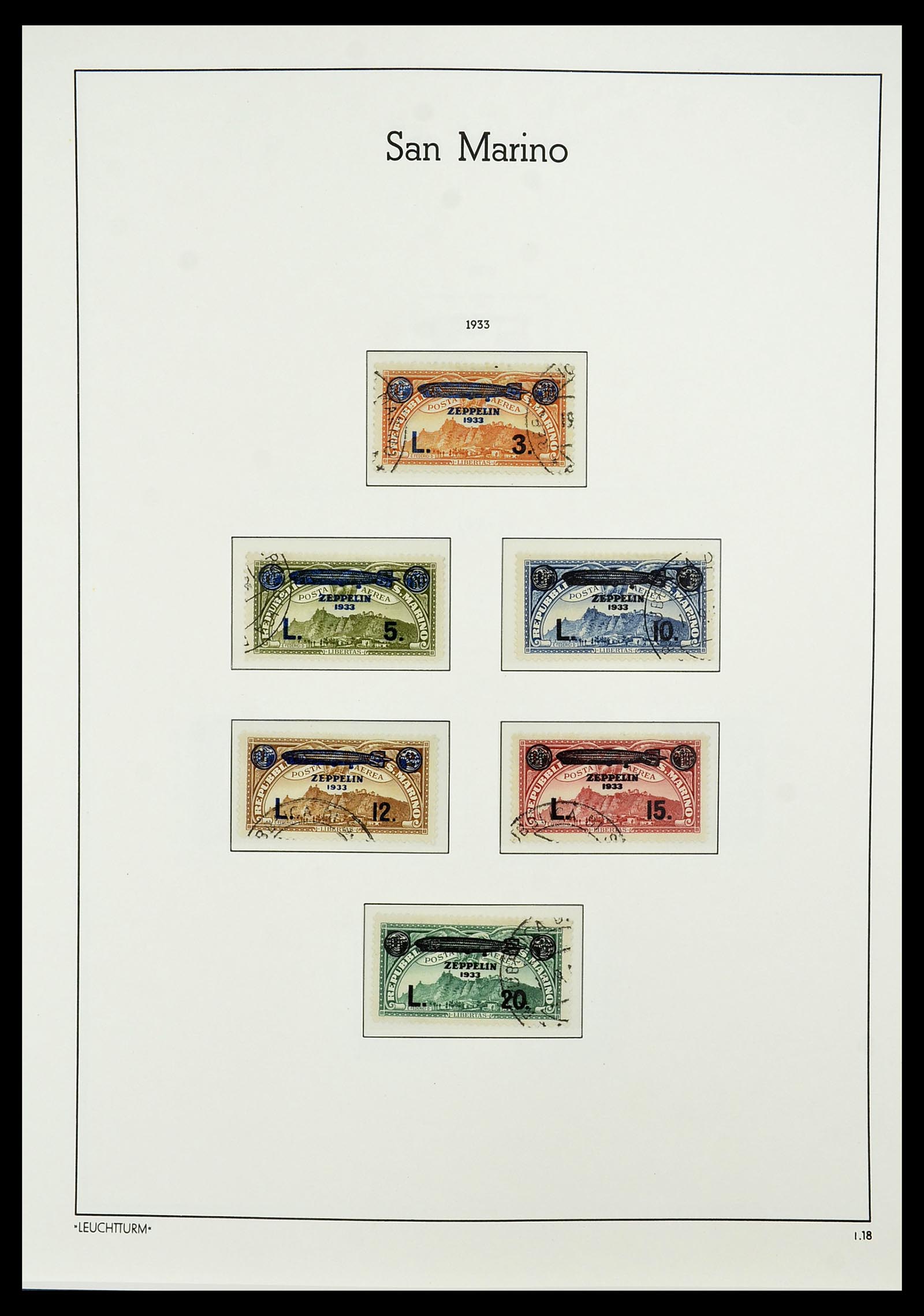 34243 019 - Stamp collection 34243 San Marino 1877-2008.