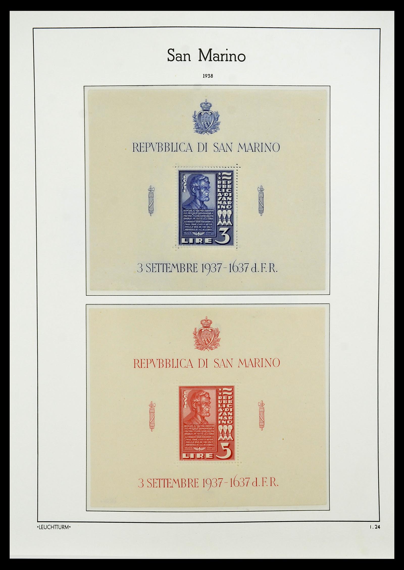 34243 026 - Stamp collection 34243 San Marino 1877-2008.