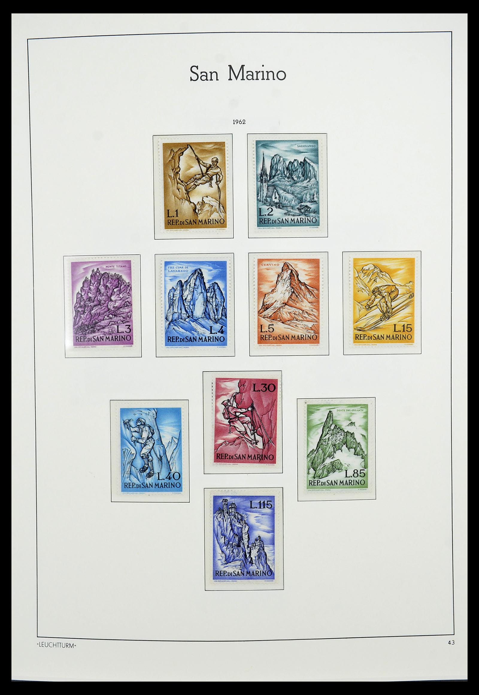 34243 087 - Postzegelverzameling 34243 San Marino 1877-2008.