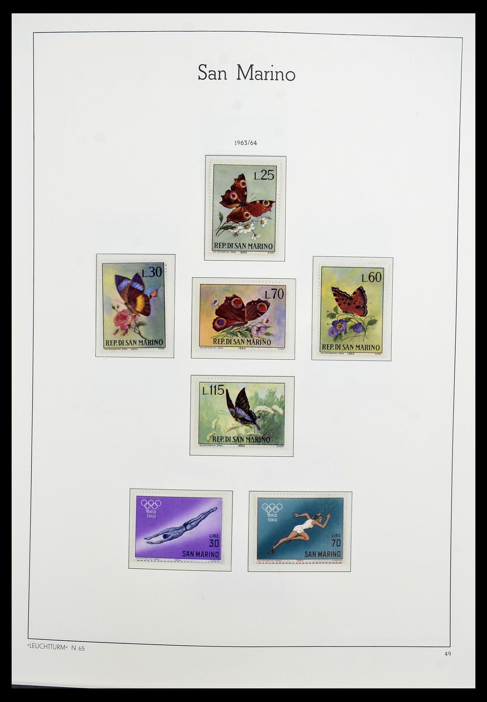 34243 093 - Postzegelverzameling 34243 San Marino 1877-2008.
