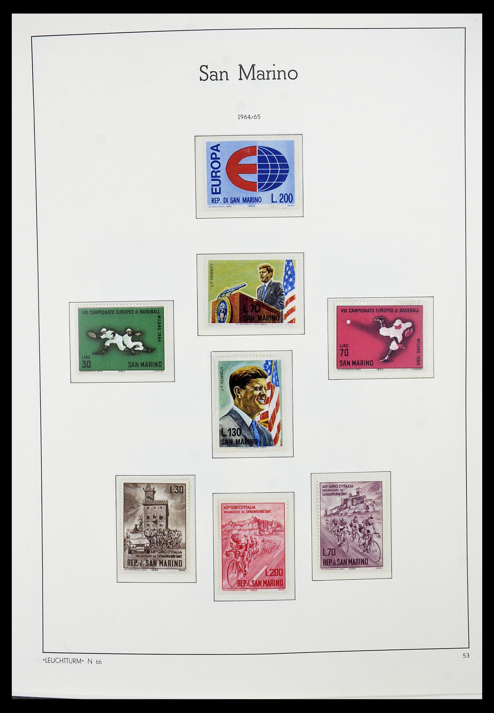 34243 097 - Postzegelverzameling 34243 San Marino 1877-2008.