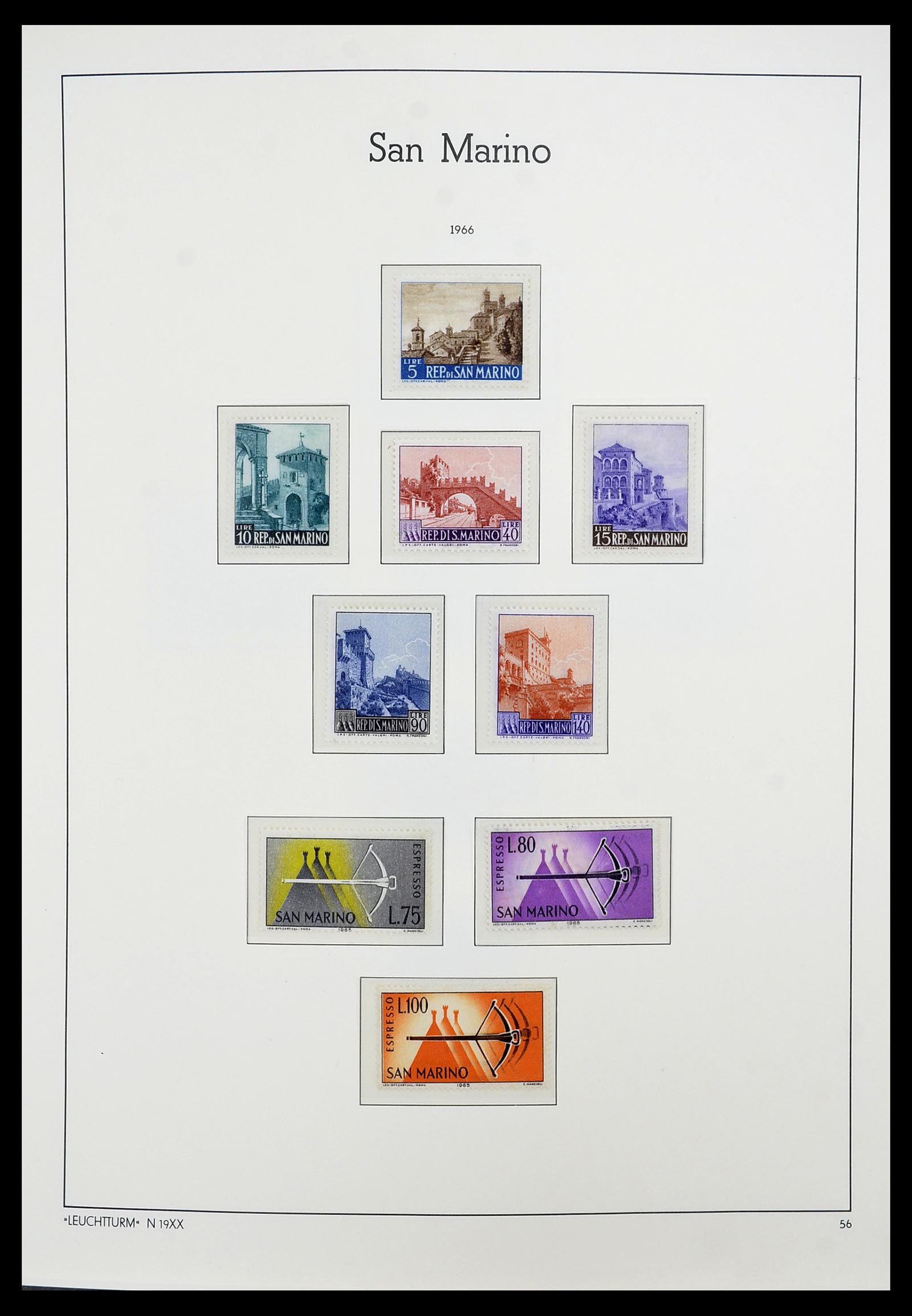 34243 100 - Stamp collection 34243 San Marino 1877-2008.