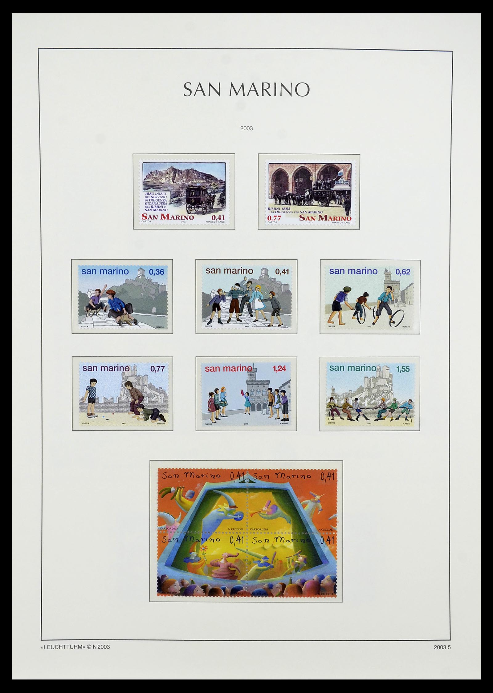 34243 234 - Postzegelverzameling 34243 San Marino 1877-2008.