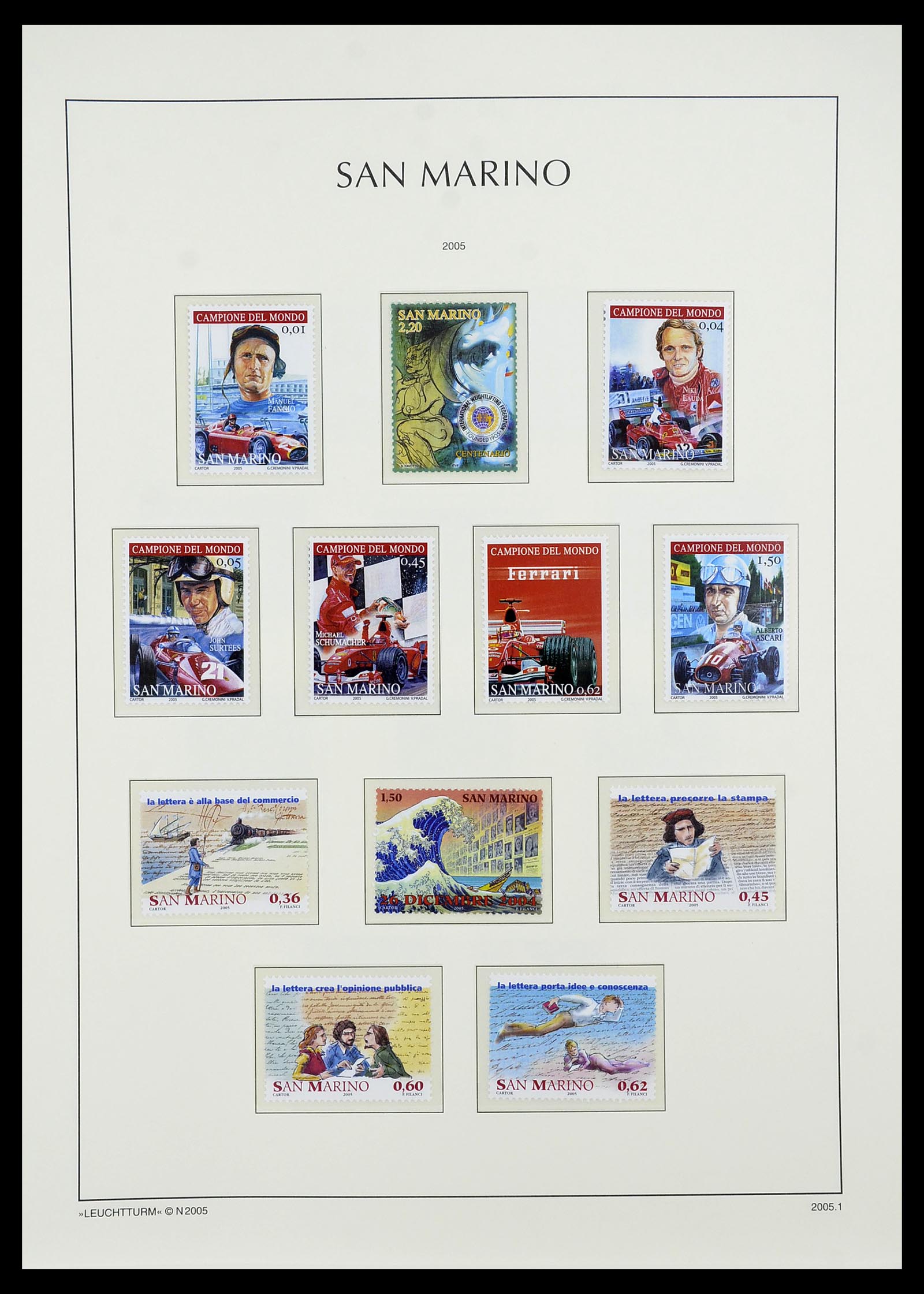 34243 242 - Stamp collection 34243 San Marino 1877-2008.