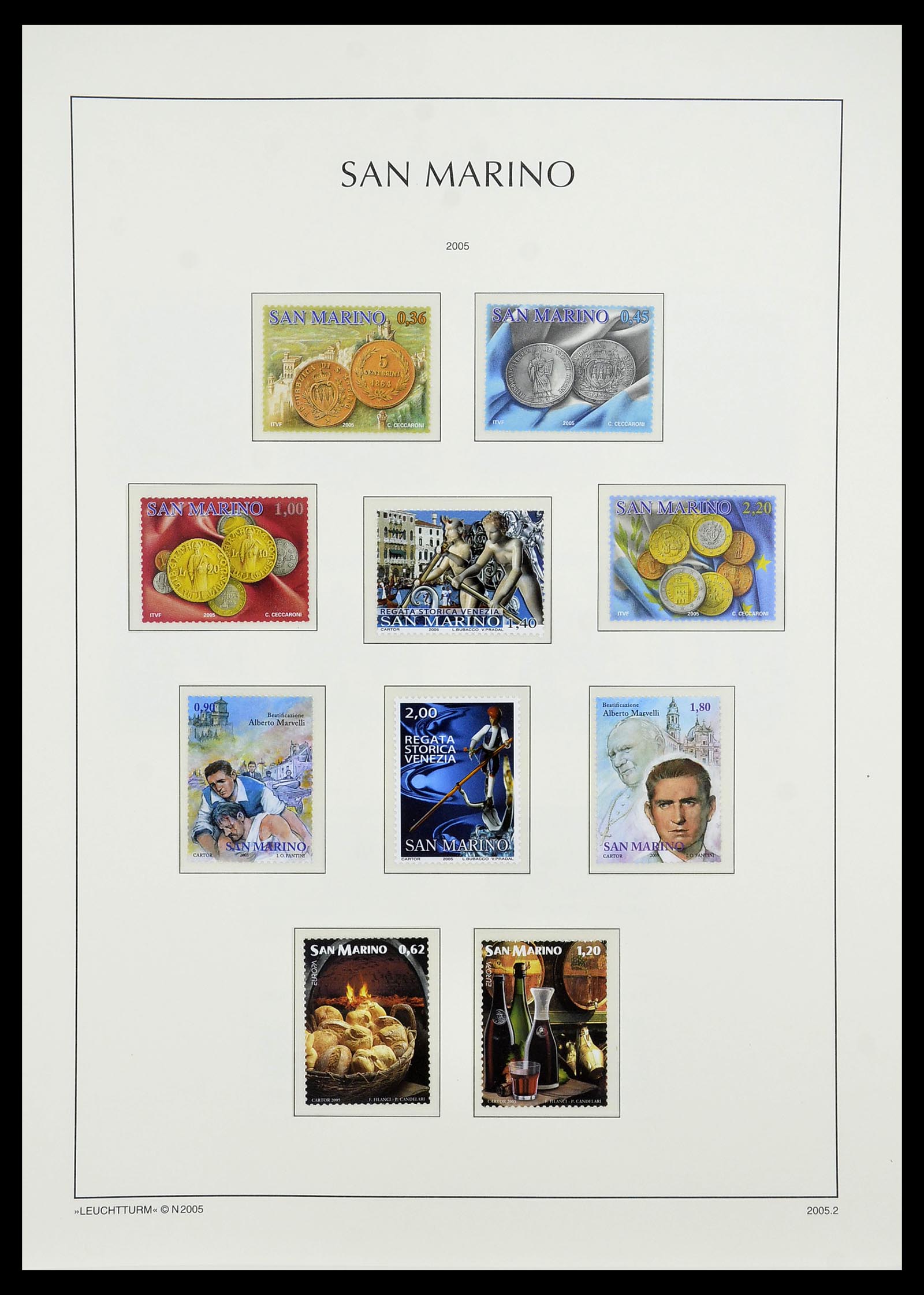 34243 243 - Stamp collection 34243 San Marino 1877-2008.