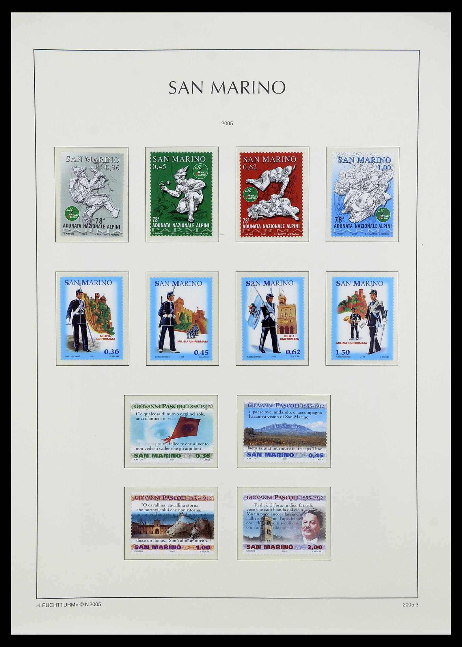 34243 244 - Postzegelverzameling 34243 San Marino 1877-2008.