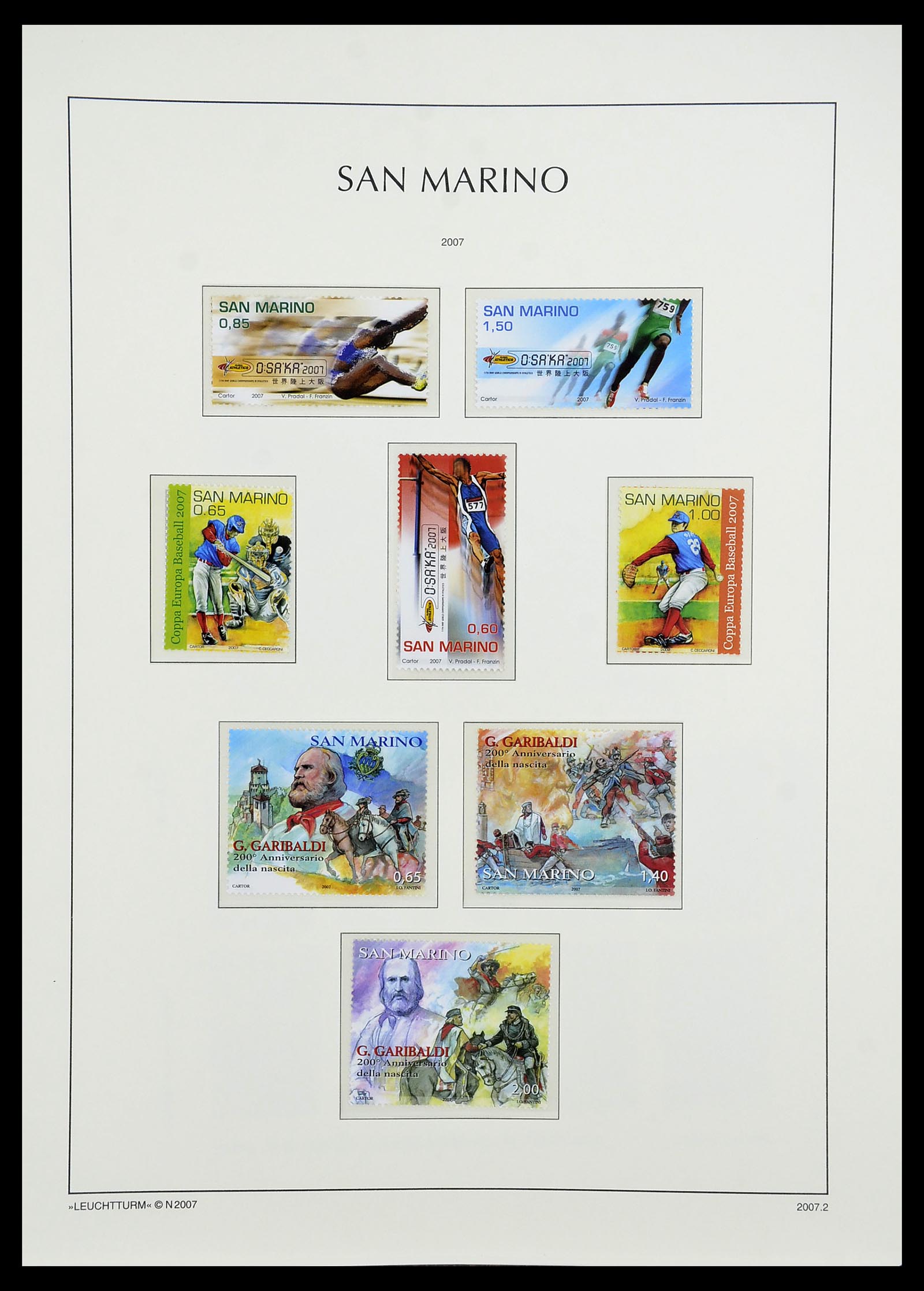 34243 255 - Stamp collection 34243 San Marino 1877-2008.