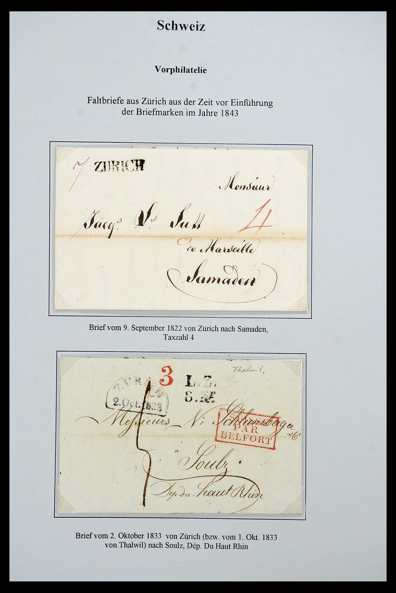 34244 001 - Postzegelverzameling 34244 Zwitserland 1822(!)-1989.