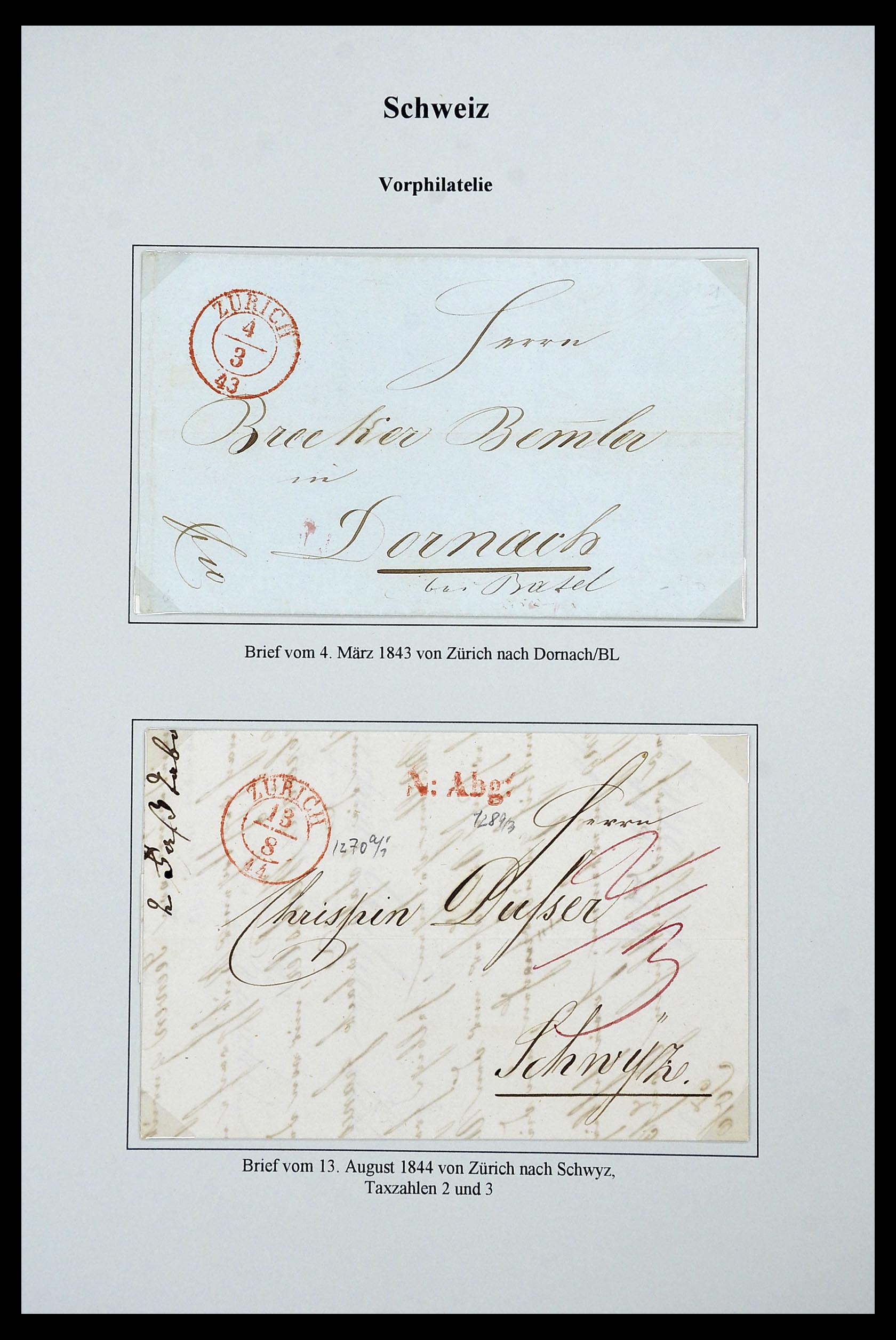 34244 010 - Stamp collection 34244 Switzerland 1822(!)-1989.